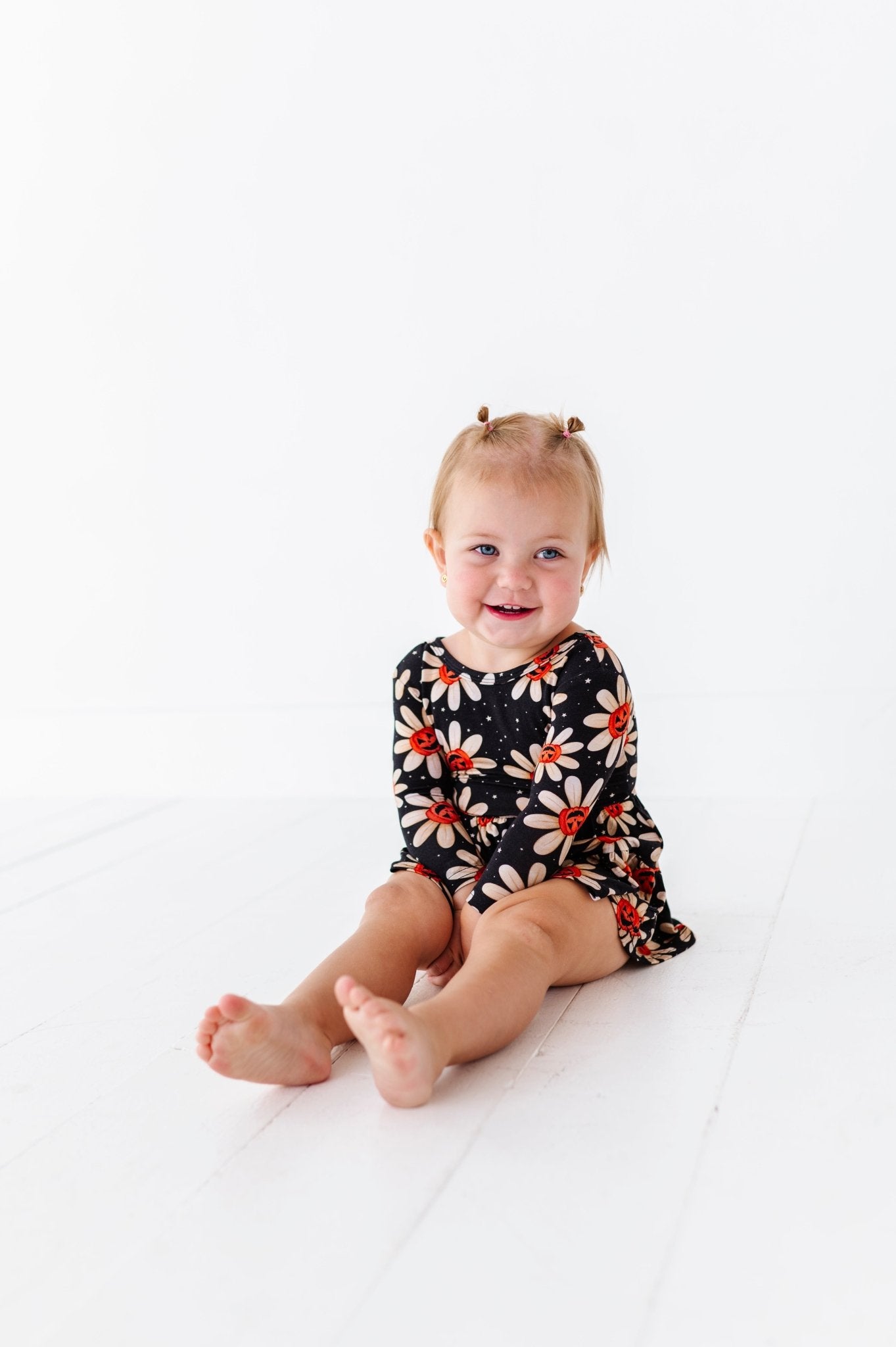 TIERED BODYSUIT TWIRLIE DRESS - GOURDGEOUS BLOOMS - The Sleepy Sloth