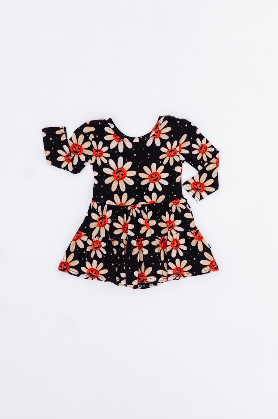 TIERED BODYSUIT TWIRLIE DRESS - GOURDGEOUS BLOOMS - The Sleepy Sloth