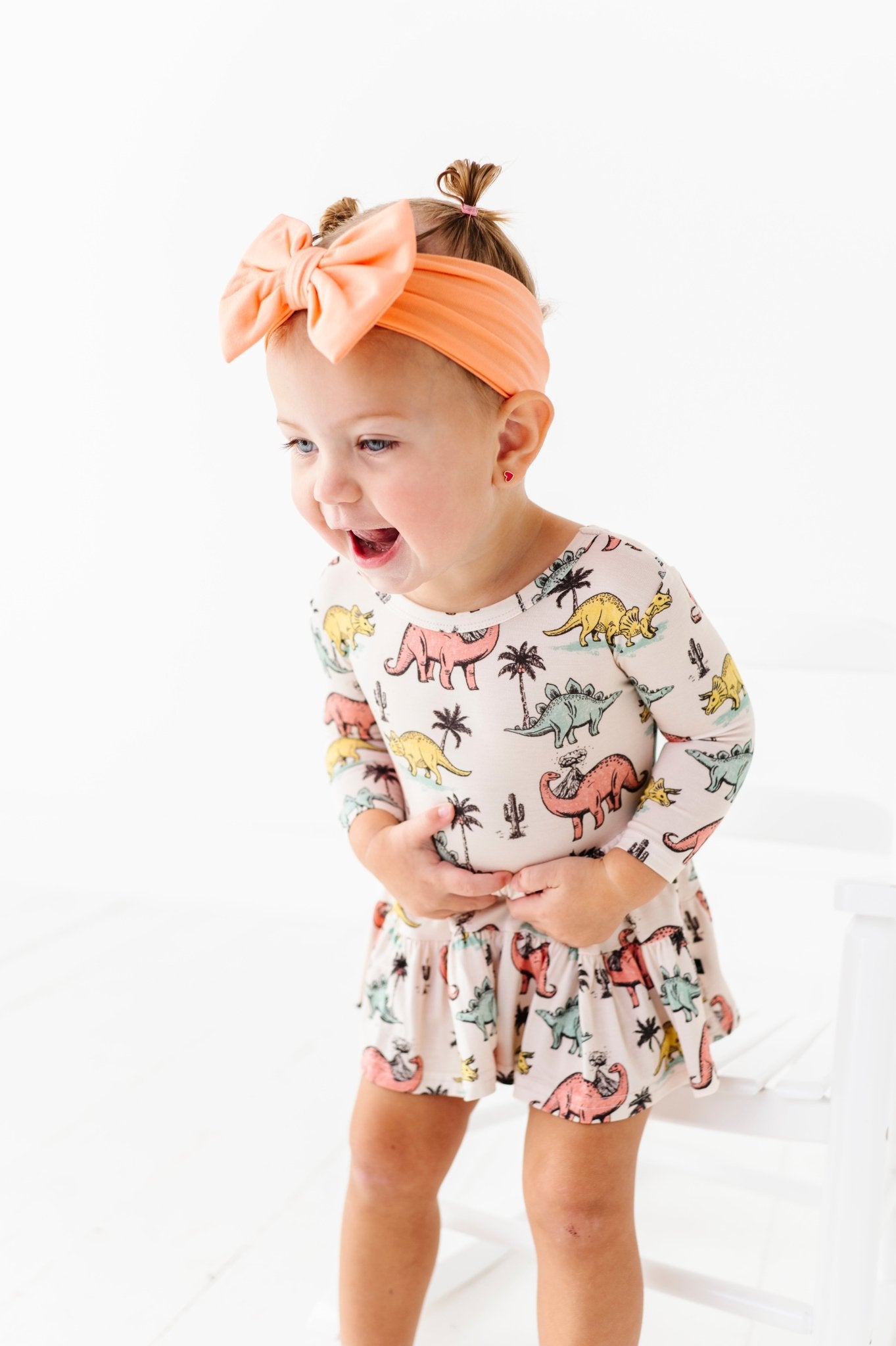 TIERED BODYSUIT TWIRLIE DRESS - PREHISTORIC - The Sleepy Sloth