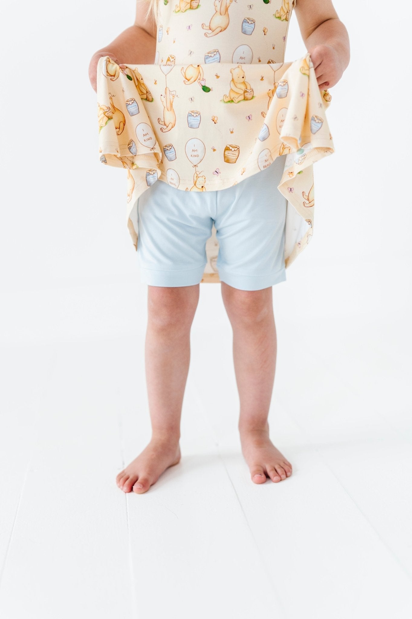 TIERED FLUTTER SLEEVE TWIRL WITH SHORTS - 100 ACRES OF KINDNESS - The Sleepy Sloth