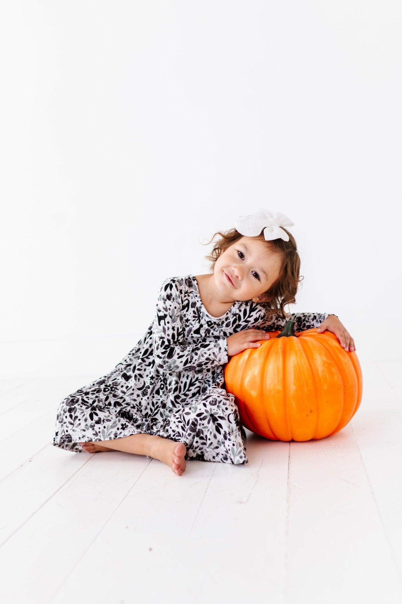 TIERED LONG SLEEVE TWIRLIE DRESS - SALEM - The Sleepy Sloth