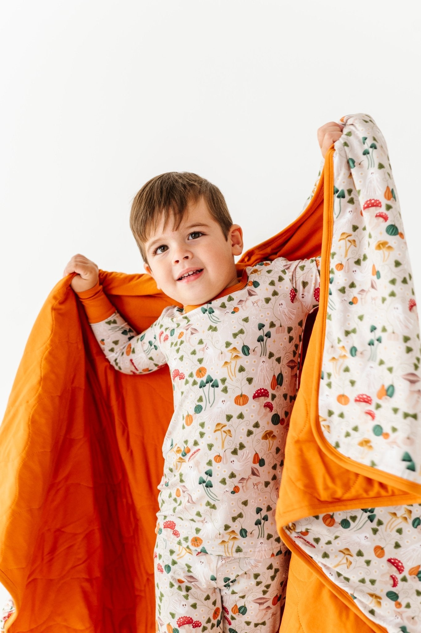 TODDLER BLANKIE - GHOSTLY SHROOMS - The Sleepy Sloth
