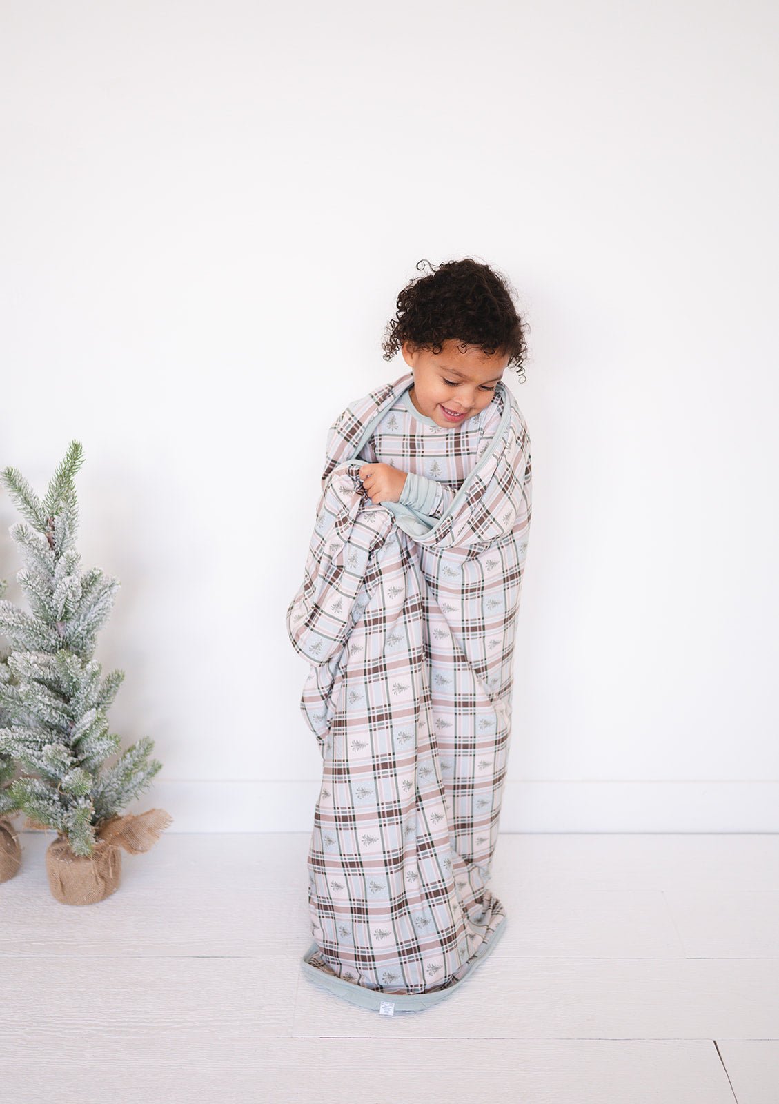 TODDLER BLANKIE - HOLIDAY PLAID - The Sleepy Sloth