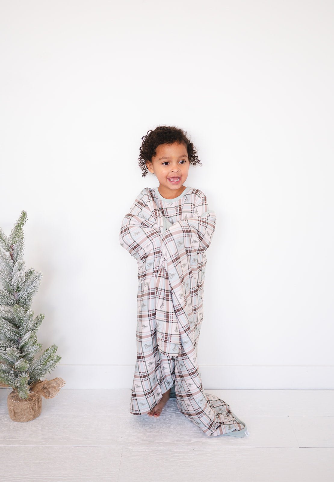 TODDLER BLANKIE - HOLIDAY PLAID - The Sleepy Sloth