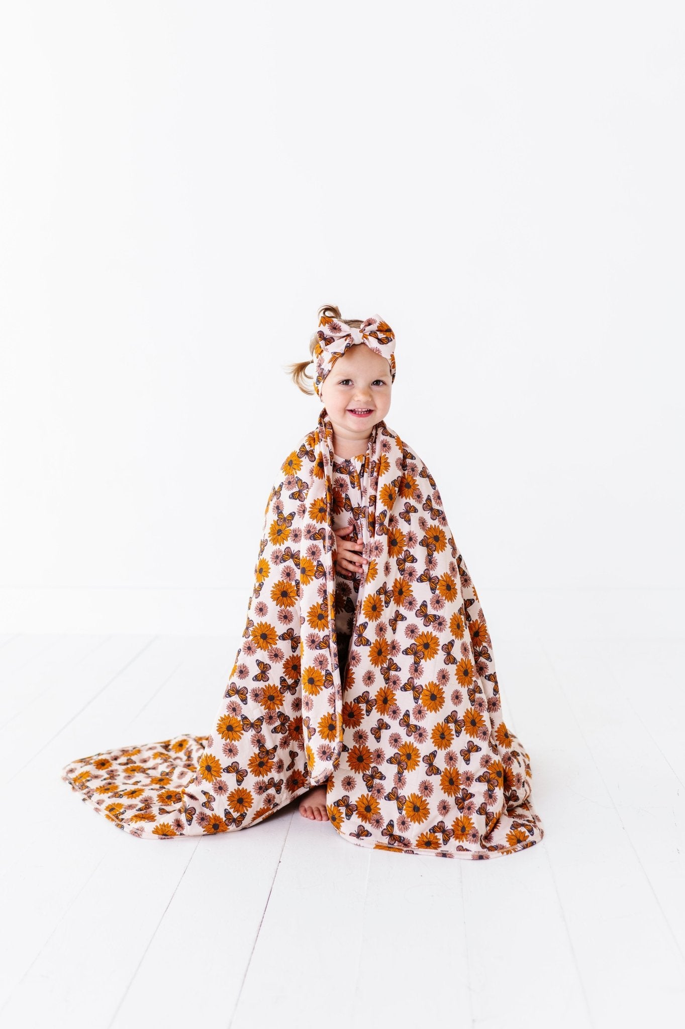 TODDLER BLANKIE - SUNFLOWER HARVEST - The Sleepy Sloth