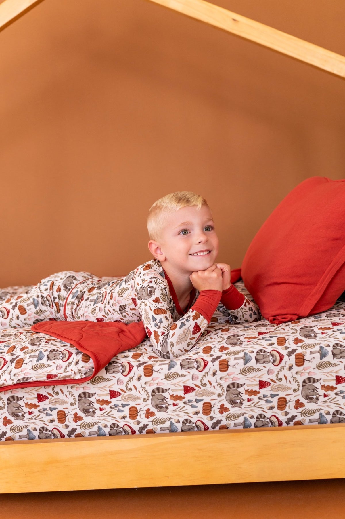 Twin Fitted Sheet - Autumn Woodland - The Sleepy Sloth