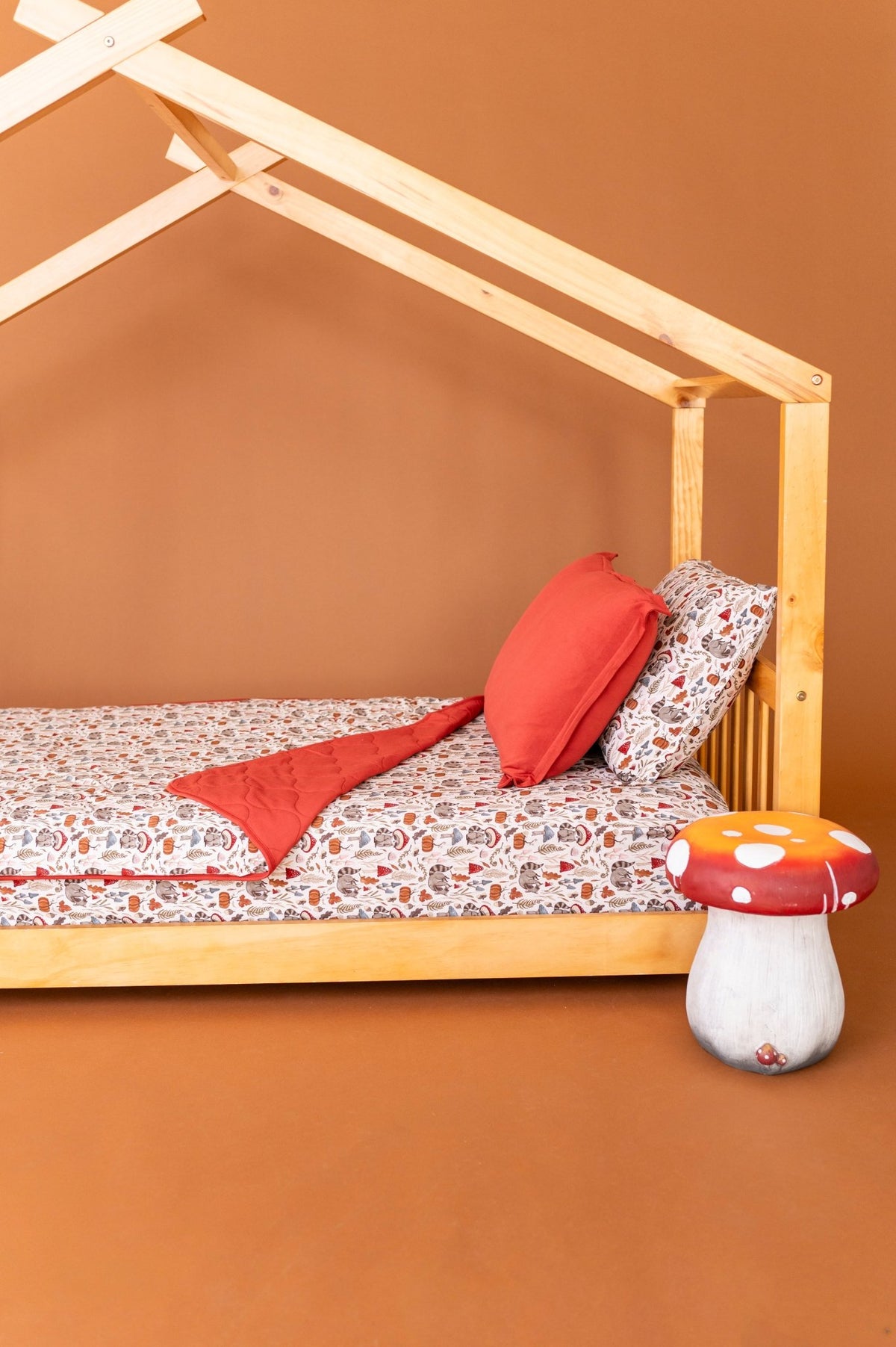Twin Fitted Sheet - Autumn Woodland - The Sleepy Sloth