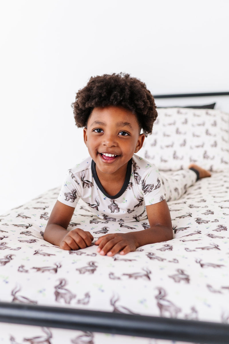 TWIN FITTED SHEET - BERRY STINKY - The Sleepy Sloth
