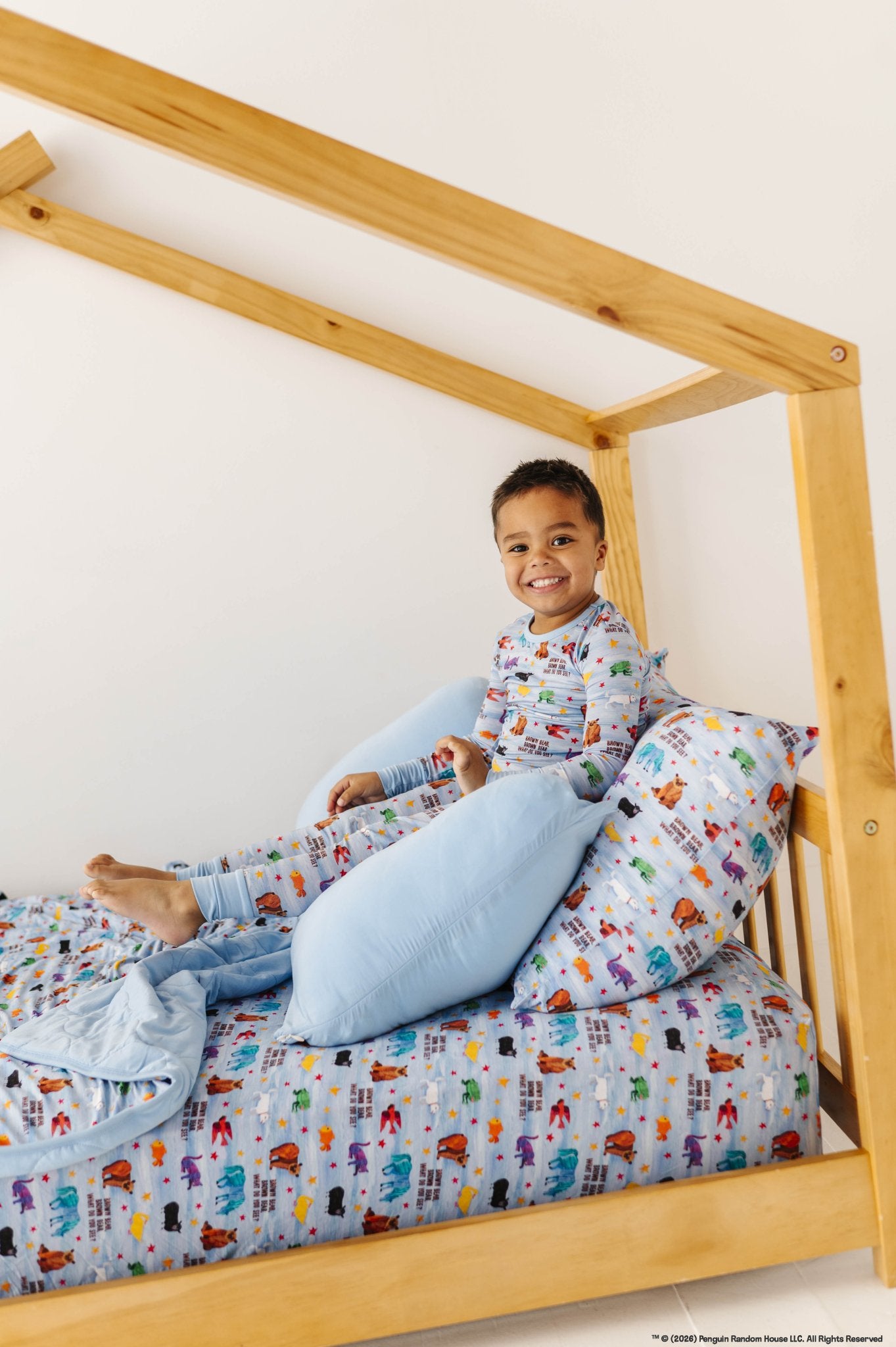 TWIN FITTED SHEET - Eric Carle™ BROWN BEAR BROWN BEAR - The Sleepy Sloth