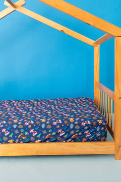 TWIN FITTED SHEET - PAW PATROL™ ALL-STARS PAWsome Blue League