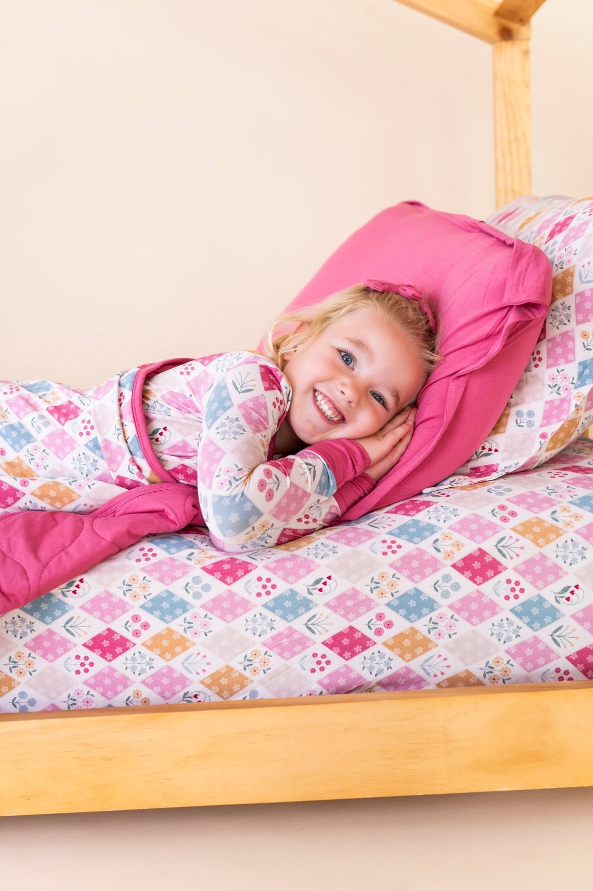 Twin Fitted Sheet - Stitched In Bloom - The Sleepy Sloth