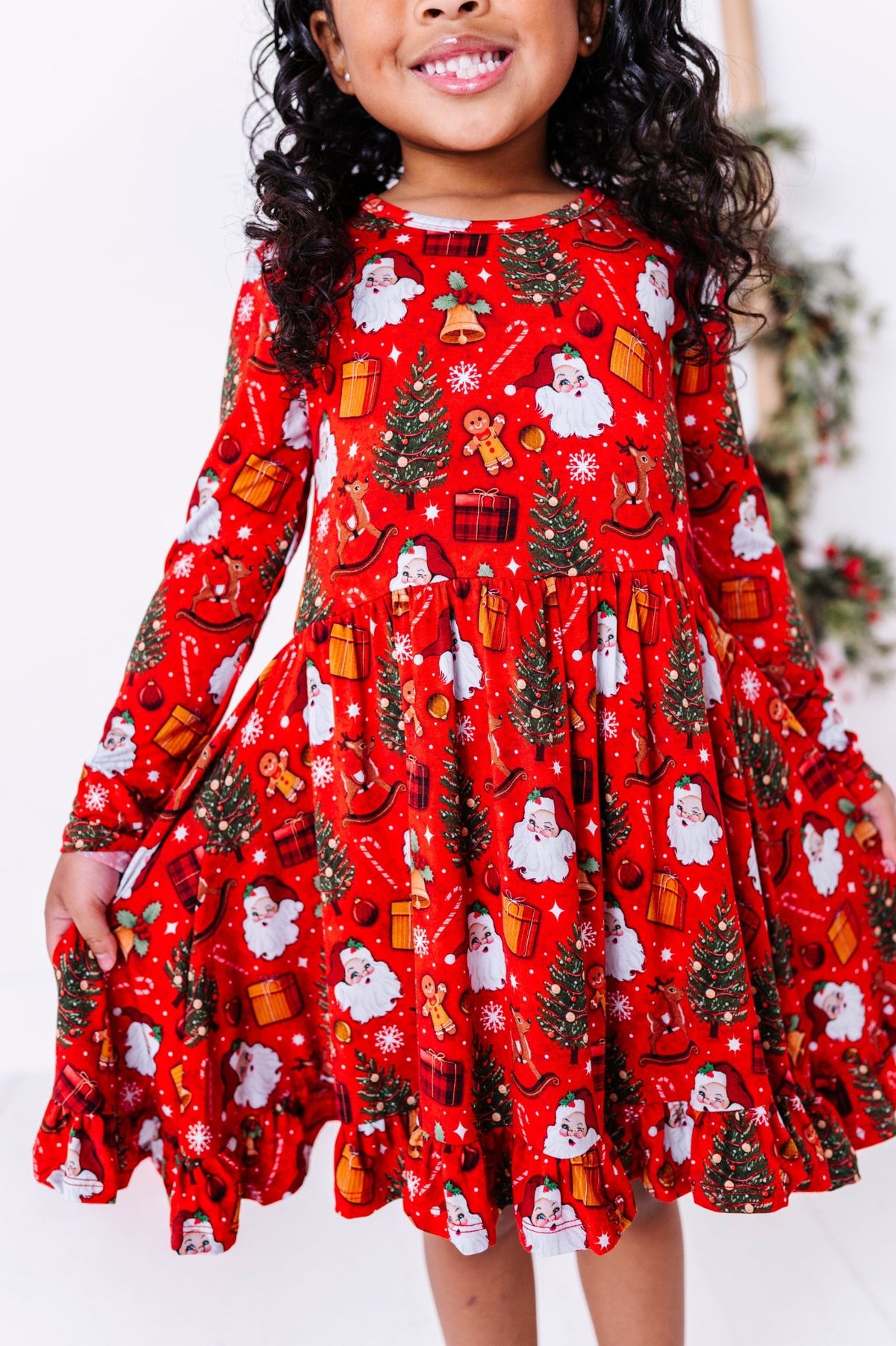 Twirlie Dress - Jolly St Nick - The Sleepy Sloth
