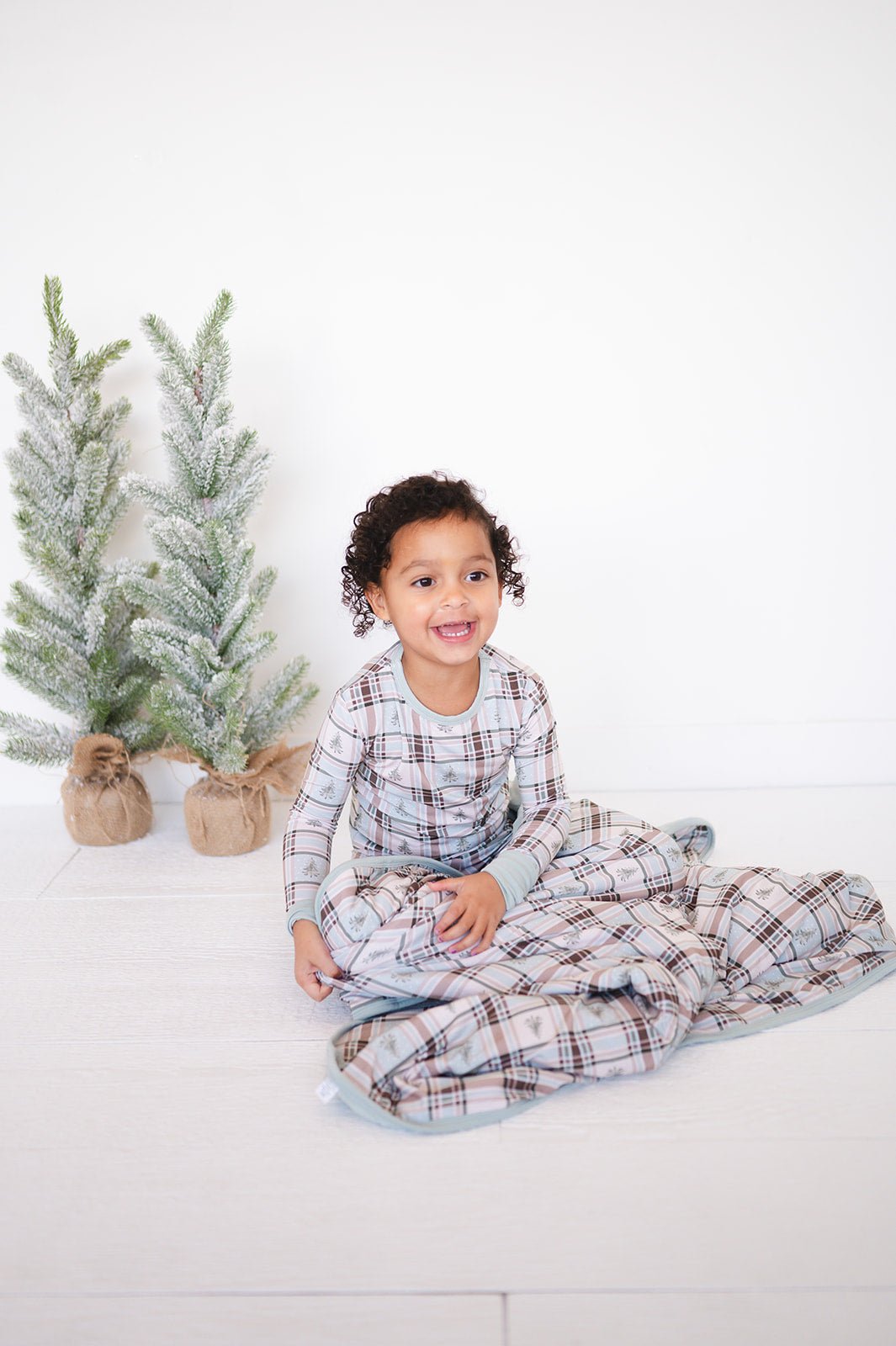 TWO PIECE JAMMIES - HOLIDAY PLAID - The Sleepy Sloth