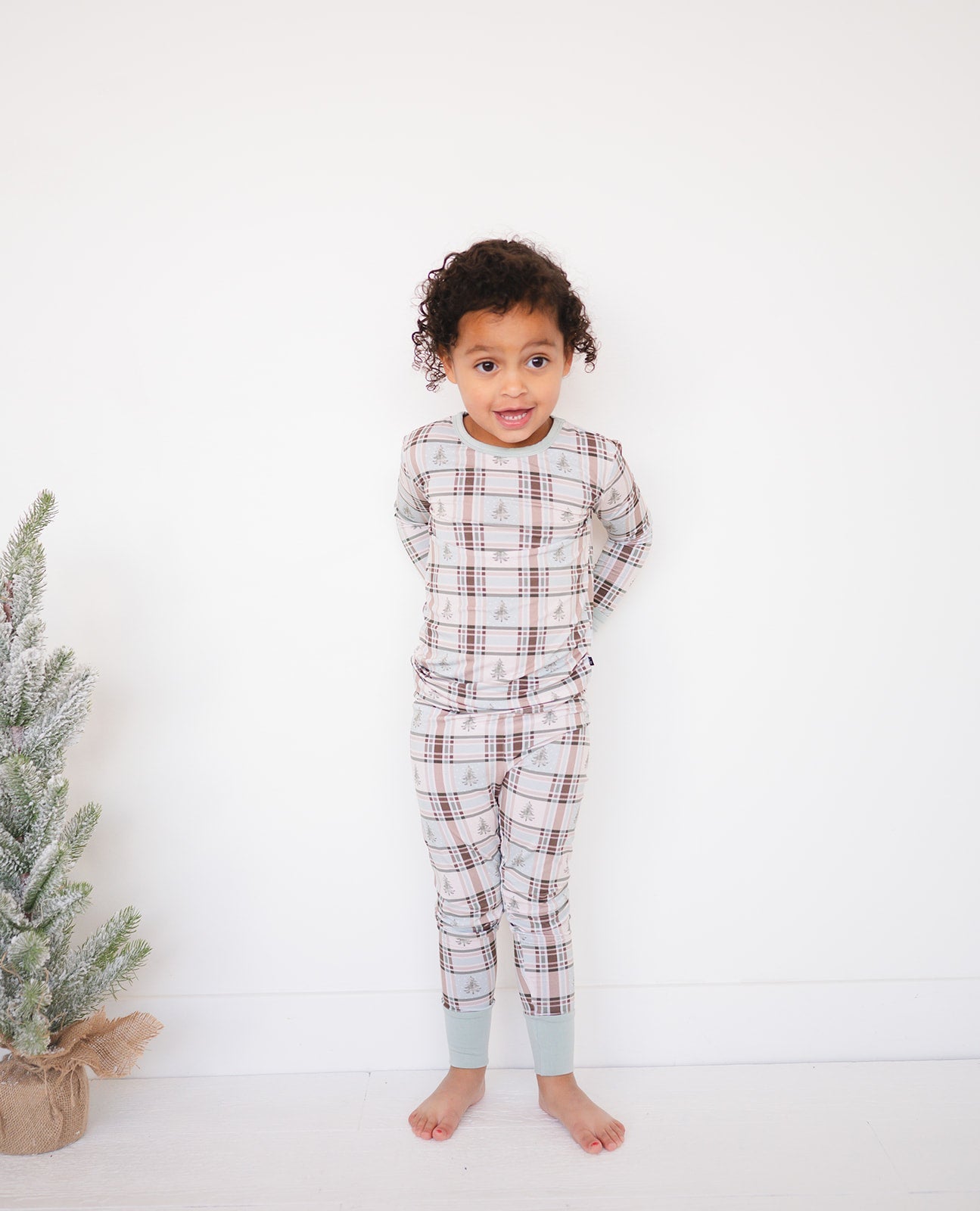 TWO PIECE JAMMIES - HOLIDAY PLAID - The Sleepy Sloth