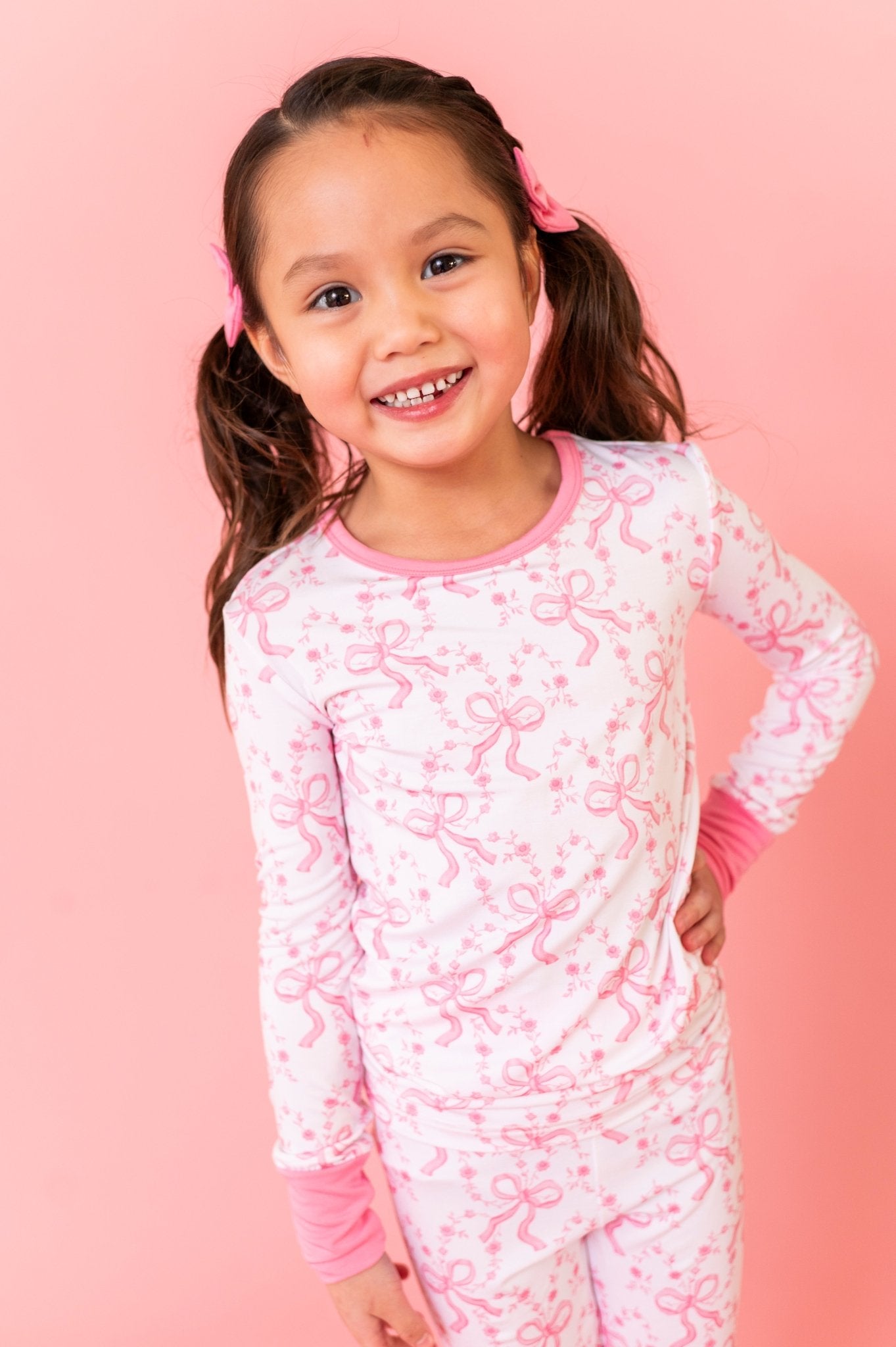 TWO PIECE JAMMIES - LOVELACE BOWS - The Sleepy Sloth