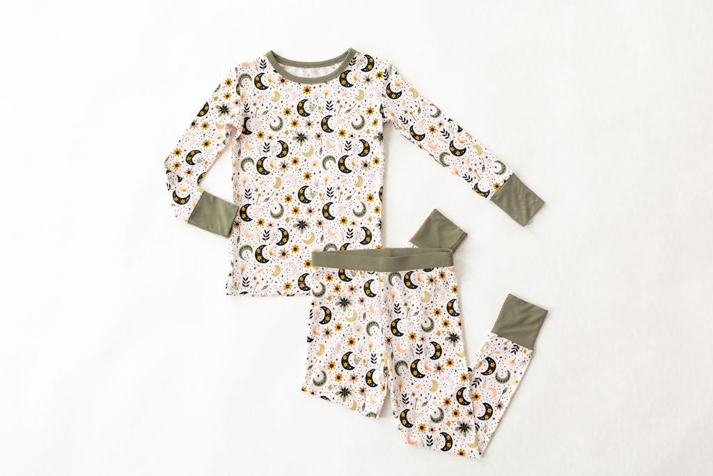 TWO PIECE JAMMIES - LUNAR BLOSSOM - The Sleepy Sloth