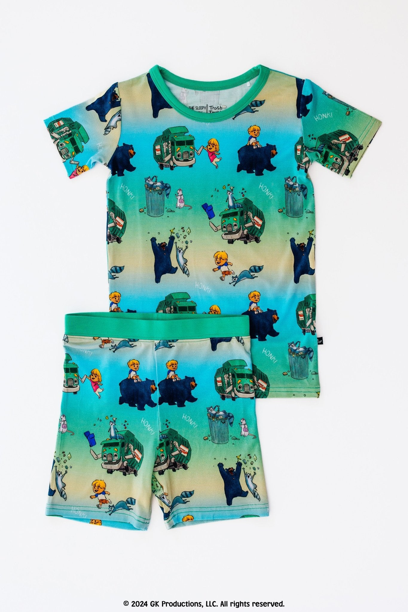 TWO PIECE JAMMIES SHORT SET - Honk! Honk! - The Sleepy Sloth