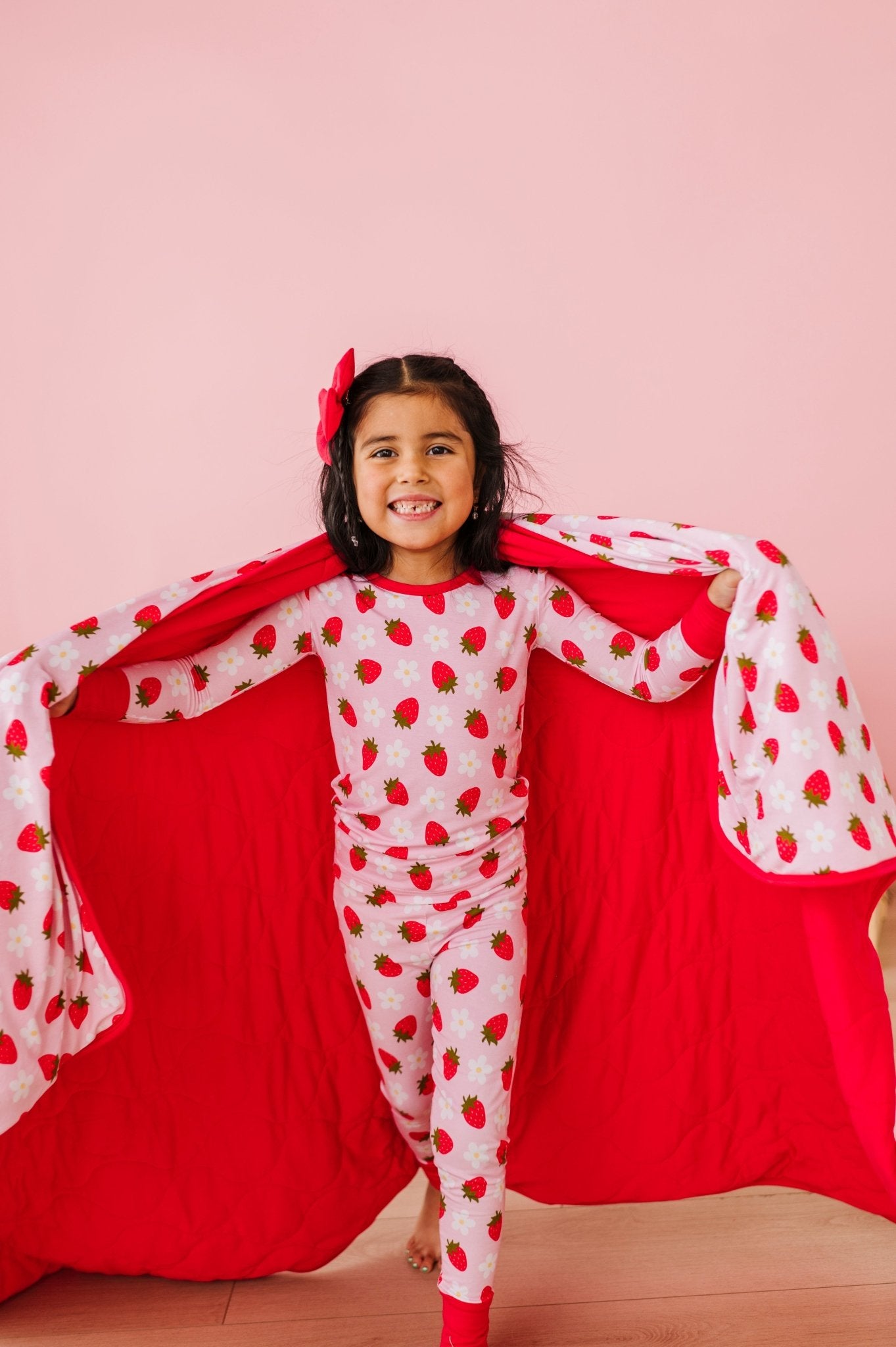 TWO PIECE JAMMIES - STRAWBERRY FIELDS - The Sleepy Sloth