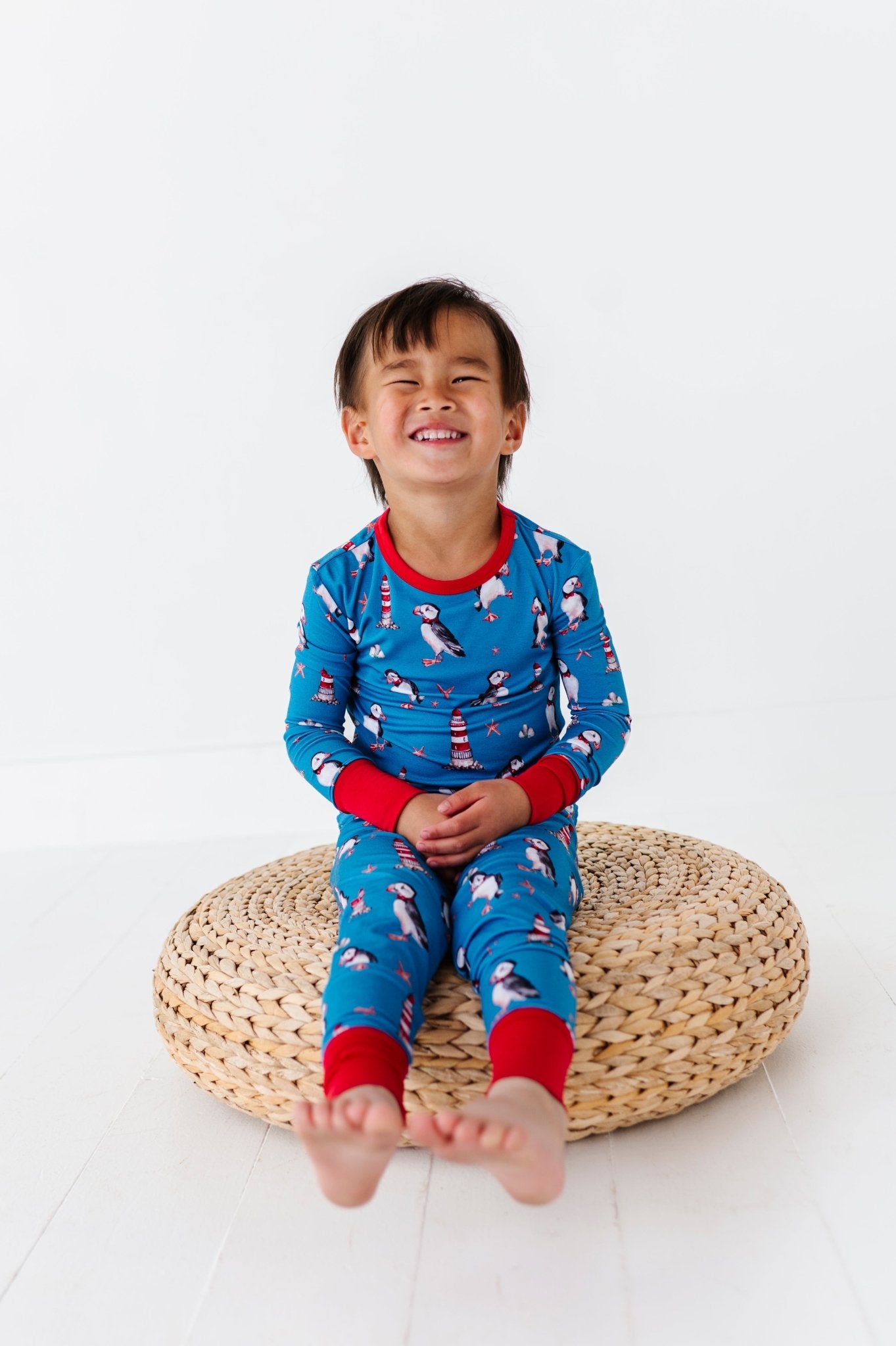 TWO PIECE JAMMIES - STUD PUFFINS - The Sleepy Sloth