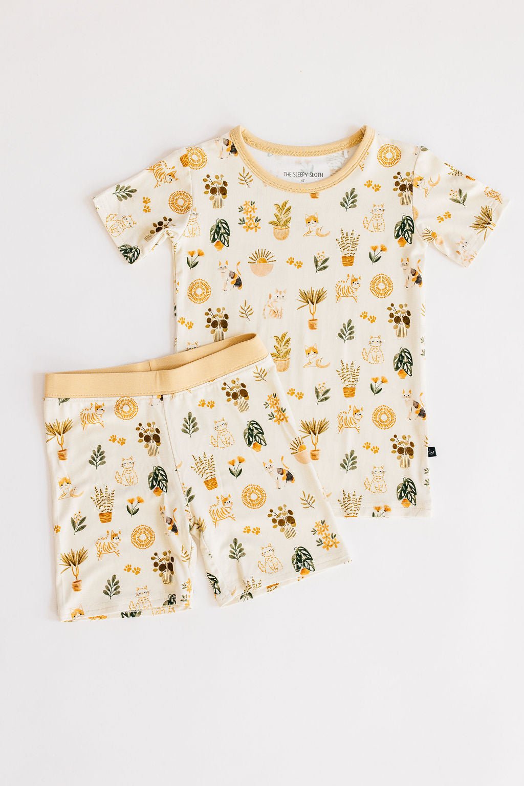 TWO PIECE SHORT JAMMIES - WHISKERS & WALLFLOWERS - The Sleepy Sloth