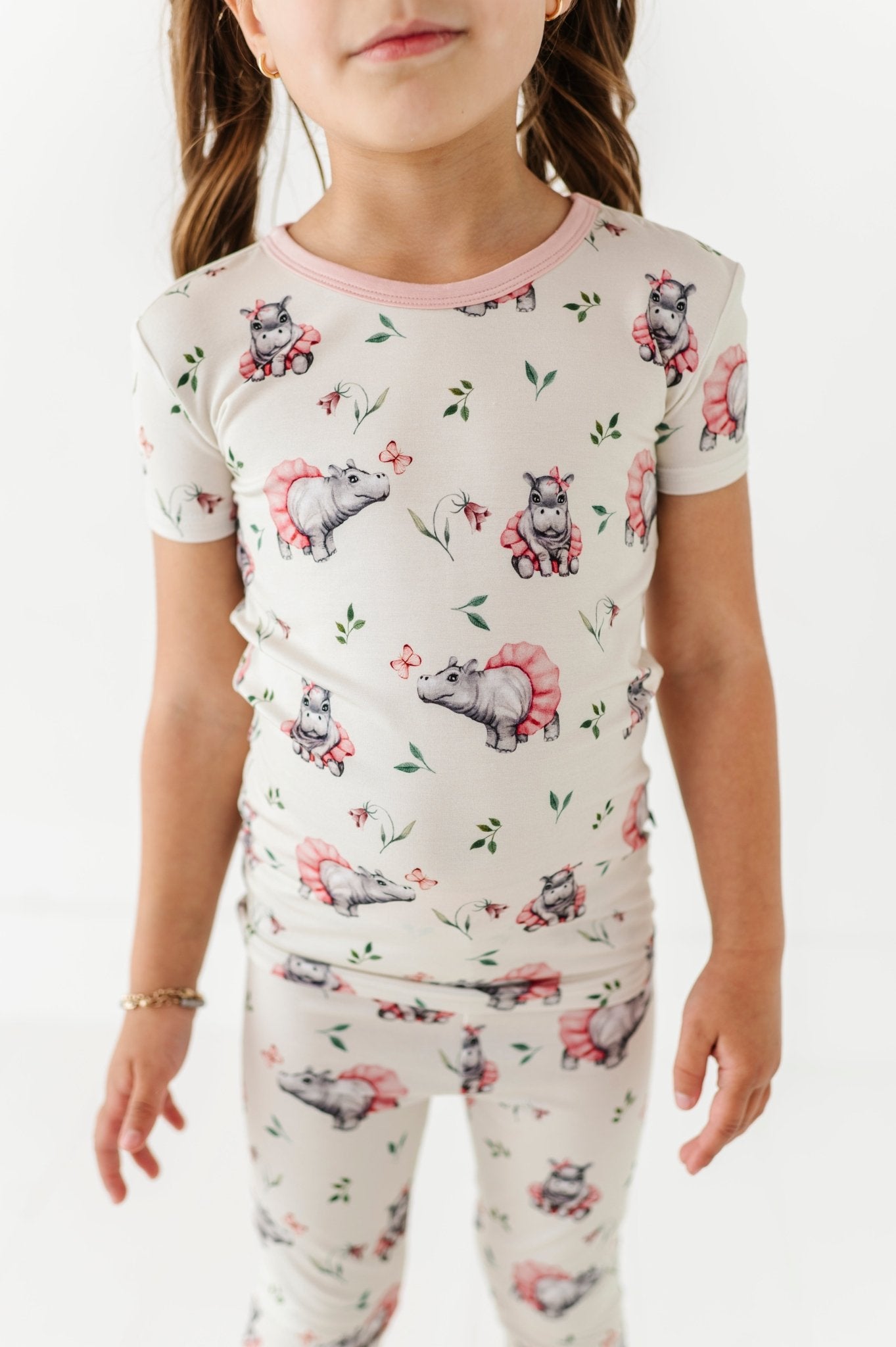 TWO PIECE SHORT SLEEVE WITH PANTS JAMMIES - TUTU CUTE - The Sleepy Sloth
