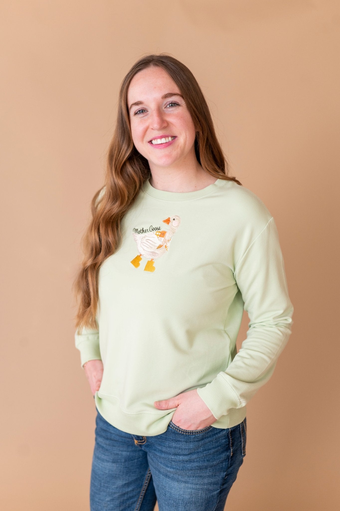 Womens Crewneck - MOTHER GOOSE - The Sleepy Sloth