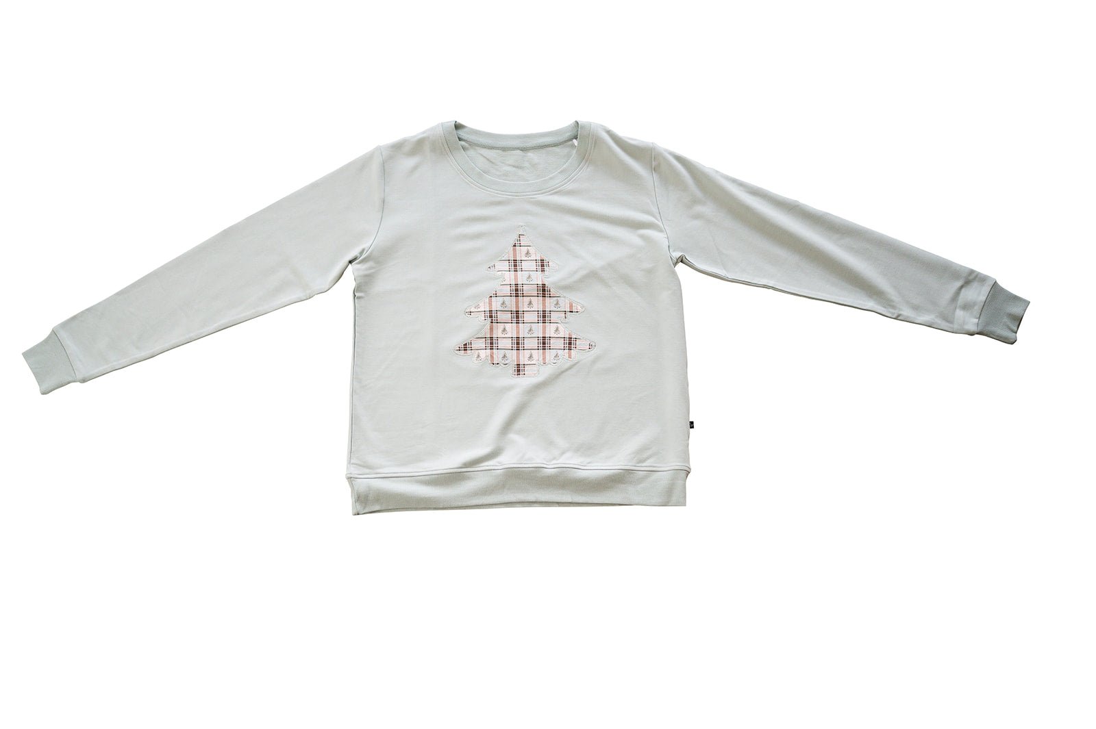 WOMENS GRAPHIC CREWNECK - HOLIDAY PLAID - The Sleepy Sloth