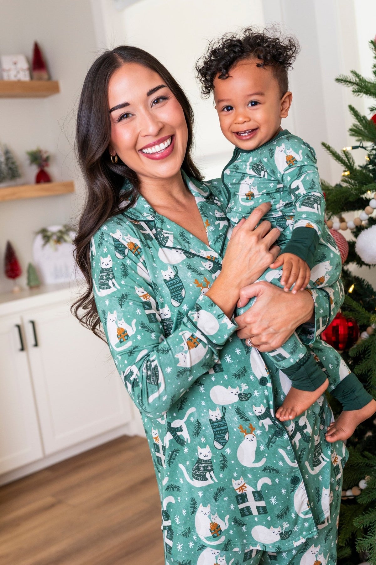 Women's Luxe Pajama Set - Meowy & Bright - The Sleepy Sloth