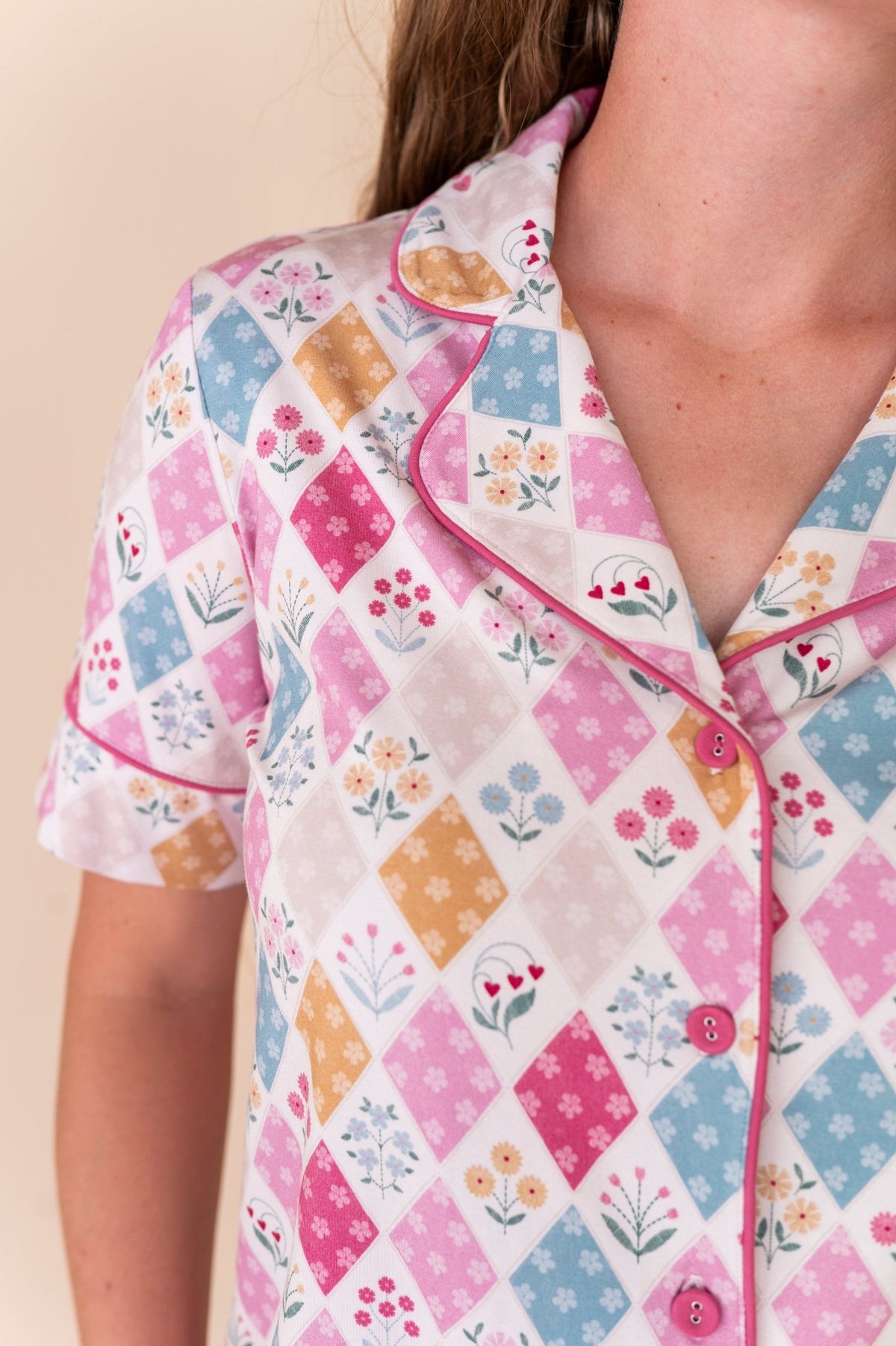 Women's Luxe Pajama Set - Stitched In Bloom - The Sleepy Sloth