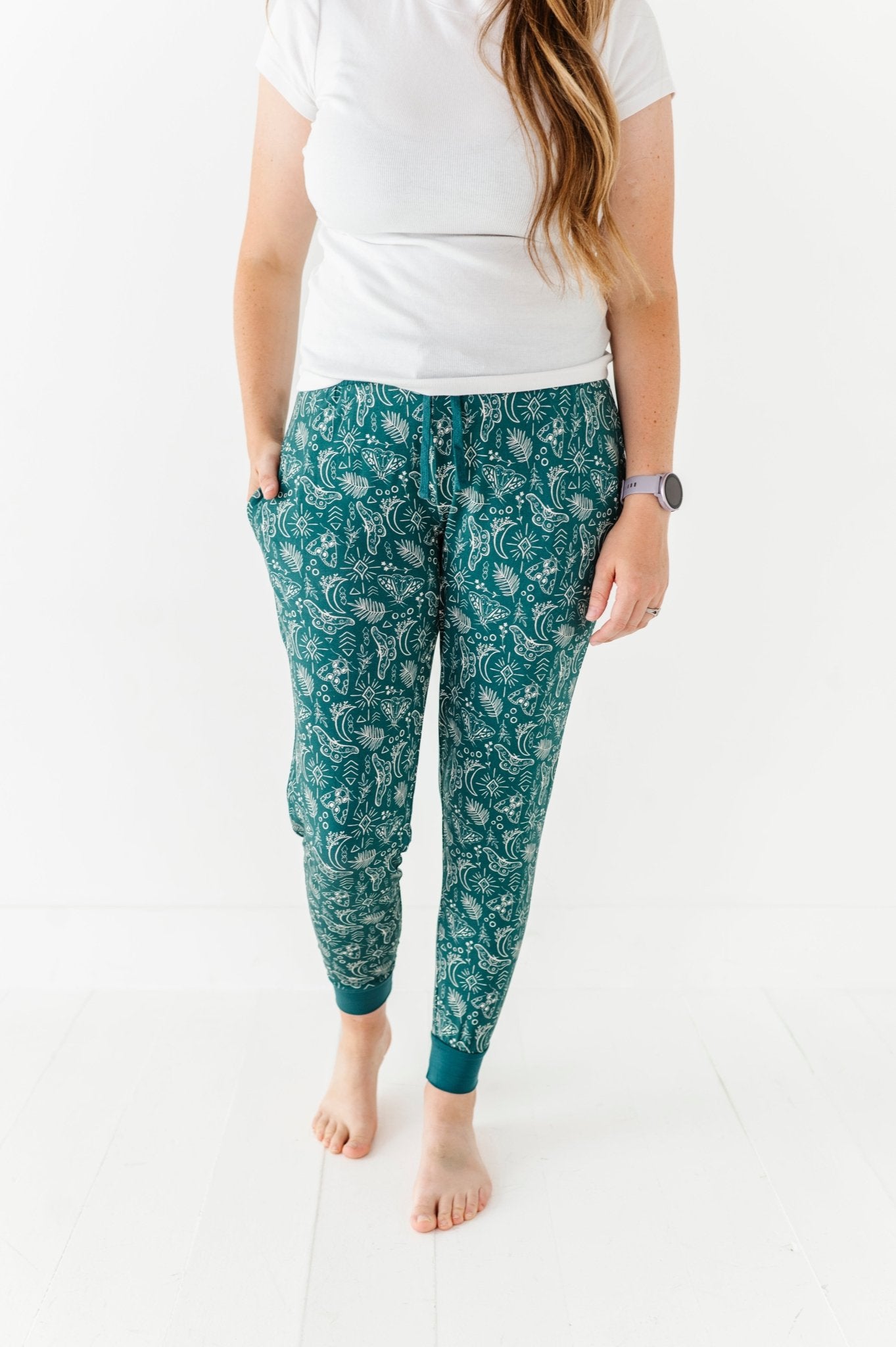 Women's Sleepy Pants - CELESTIAL MOTHS - The Sleepy Sloth