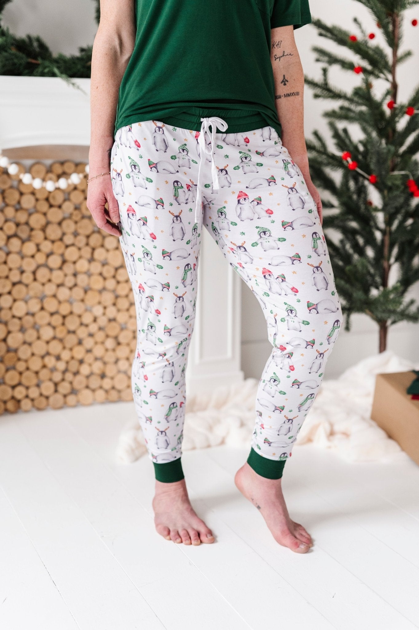 WOMEN'S SLEEPY PANTS - COZY SNOW MATES - The Sleepy Sloth