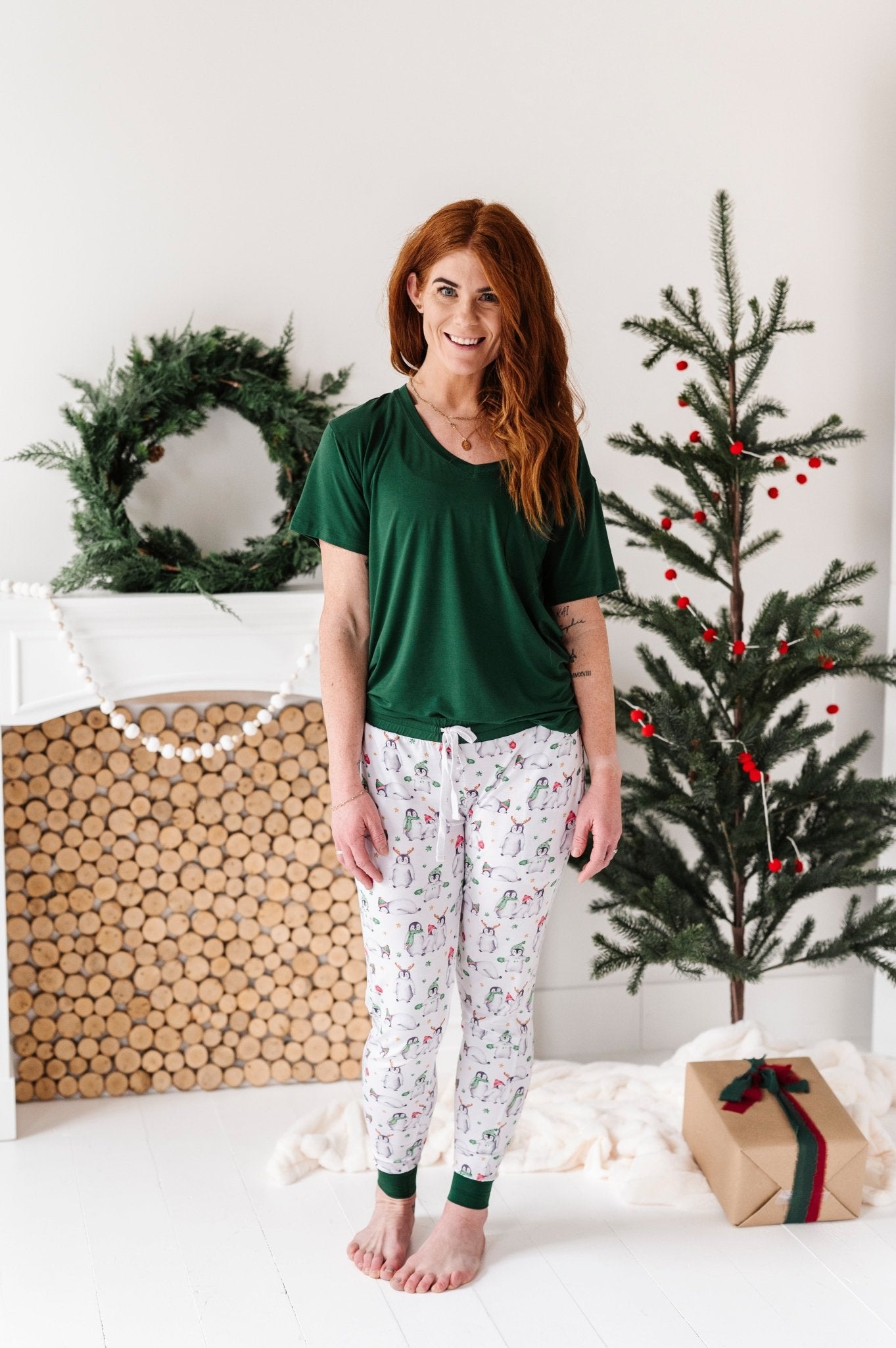 WOMEN'S SLEEPY PANTS - COZY SNOW MATES - The Sleepy Sloth