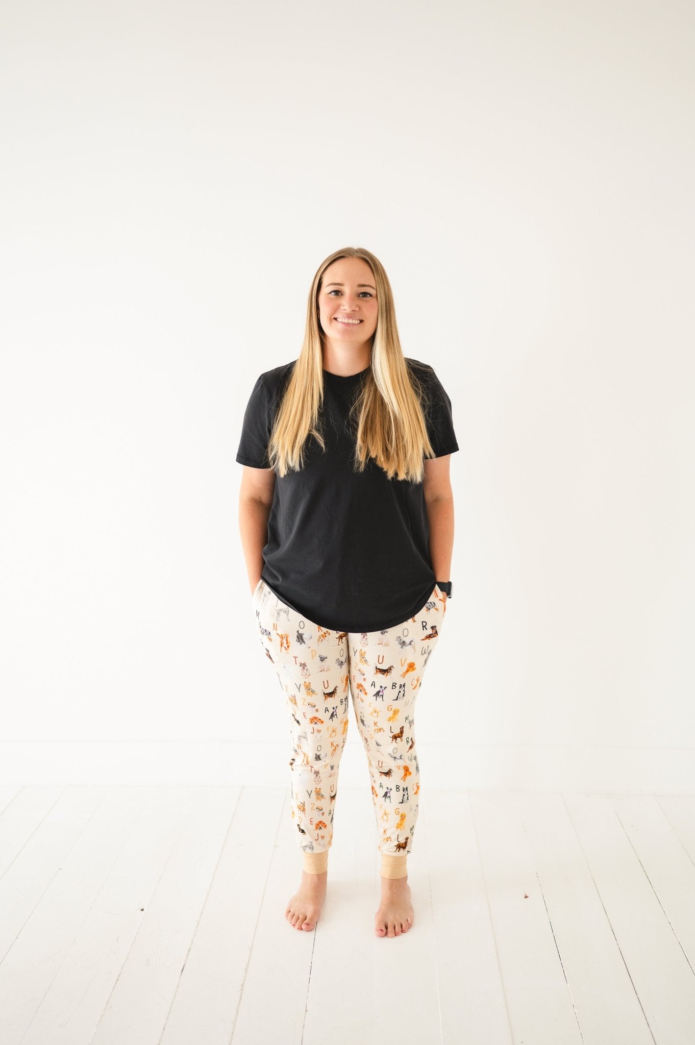 WOMEN'S SLEEPY PANTS - D IS FOR DOG - The Sleepy Sloth