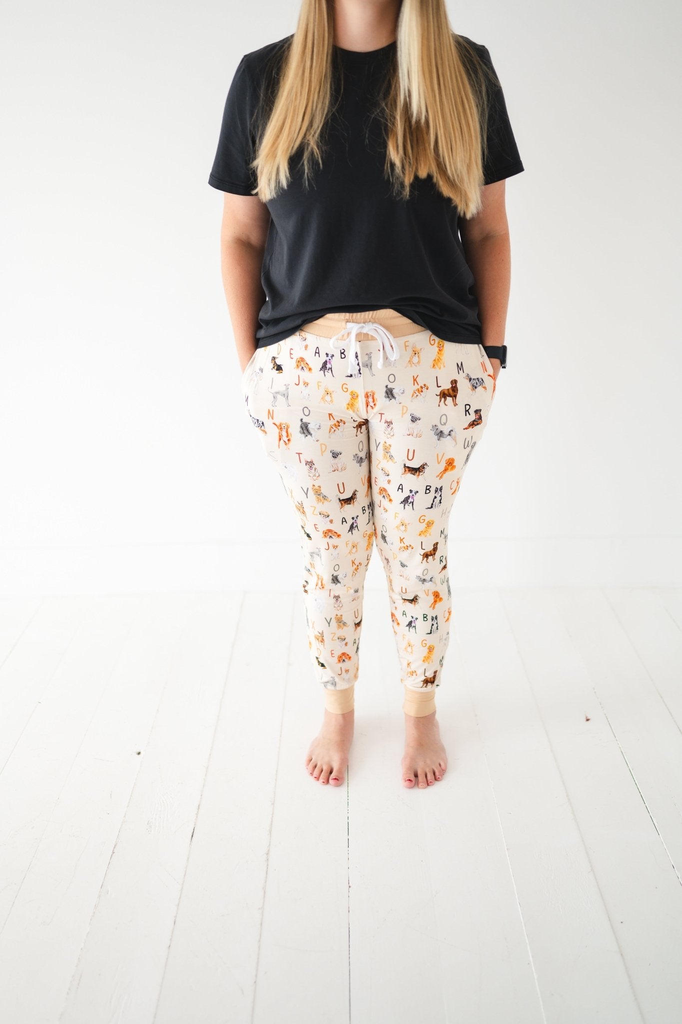 WOMEN'S SLEEPY PANTS - D IS FOR DOG - The Sleepy Sloth