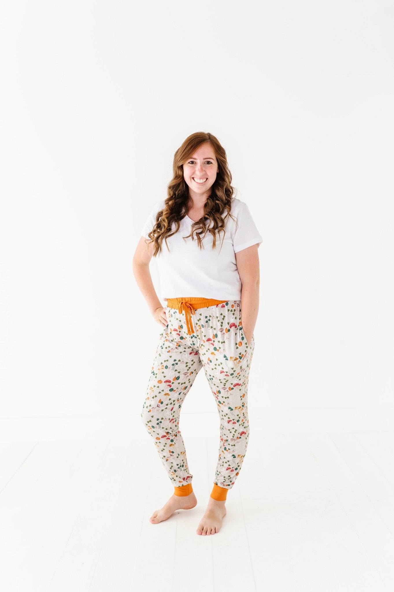 WOMEN'S SLEEPY PANTS - GHOSTLY SHROOMS - The Sleepy Sloth