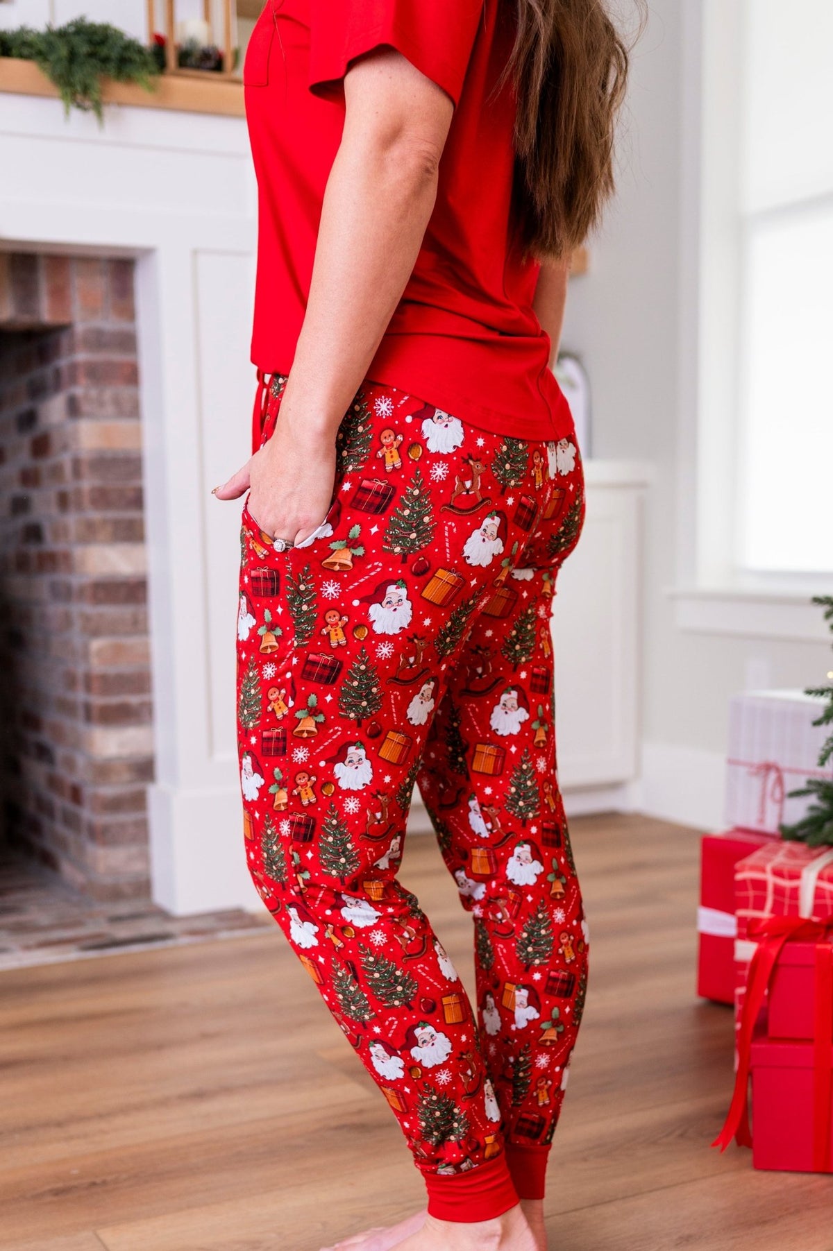 Women's Sleepy Pants - Jolly St Nick - The Sleepy Sloth