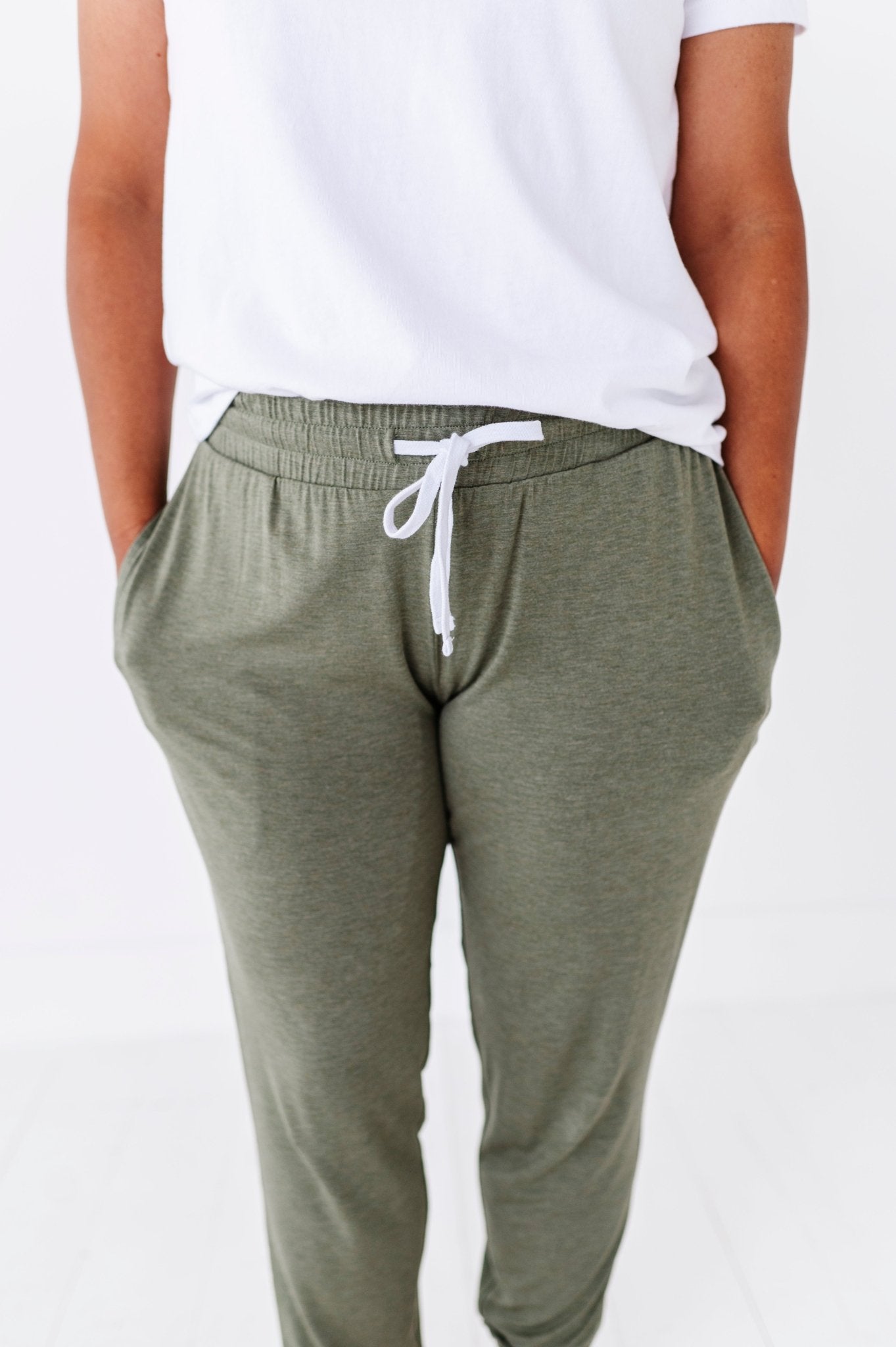 WOMEN'S SLEEPY PANTS - OLIVE - The Sleepy Sloth