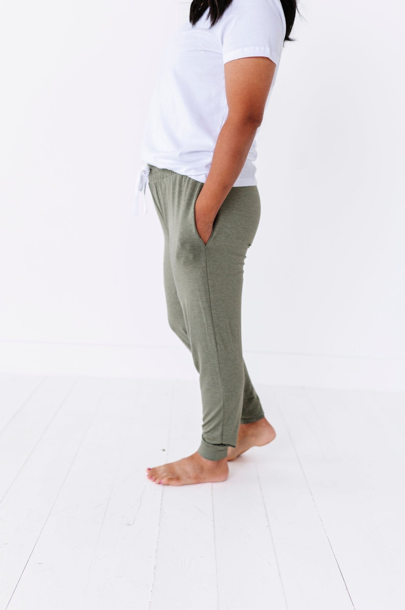 WOMEN'S SLEEPY PANTS - OLIVE - The Sleepy Sloth