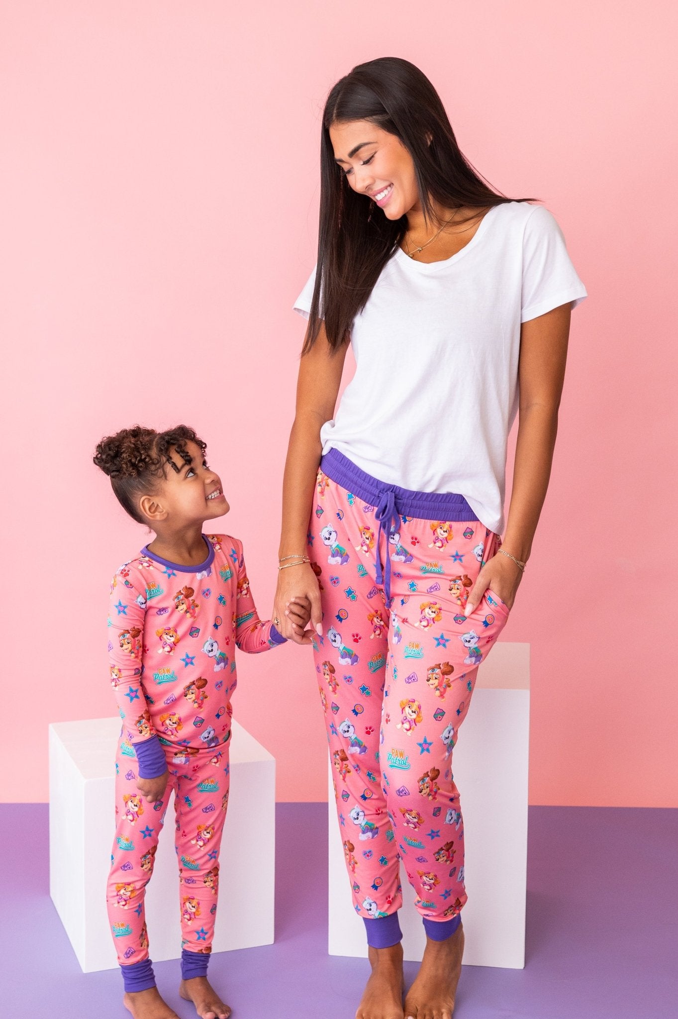 WOMEN'S SLEEPY PANTS - PAW PATROL™ ALL - STARS PAWfect Pink Crew - The Sleepy Sloth