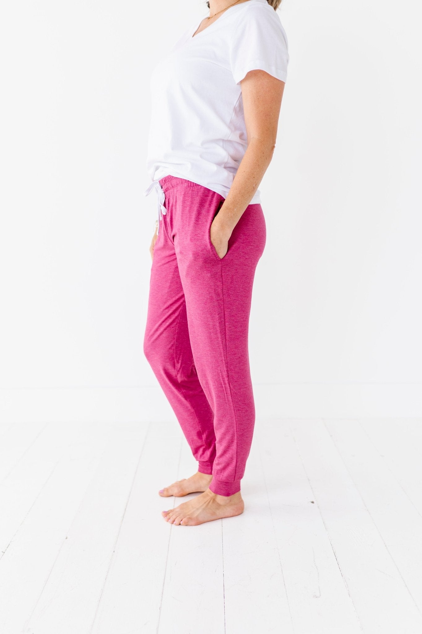 WOMEN'S SLEEPY PANTS - RASPBERRY - The Sleepy Sloth