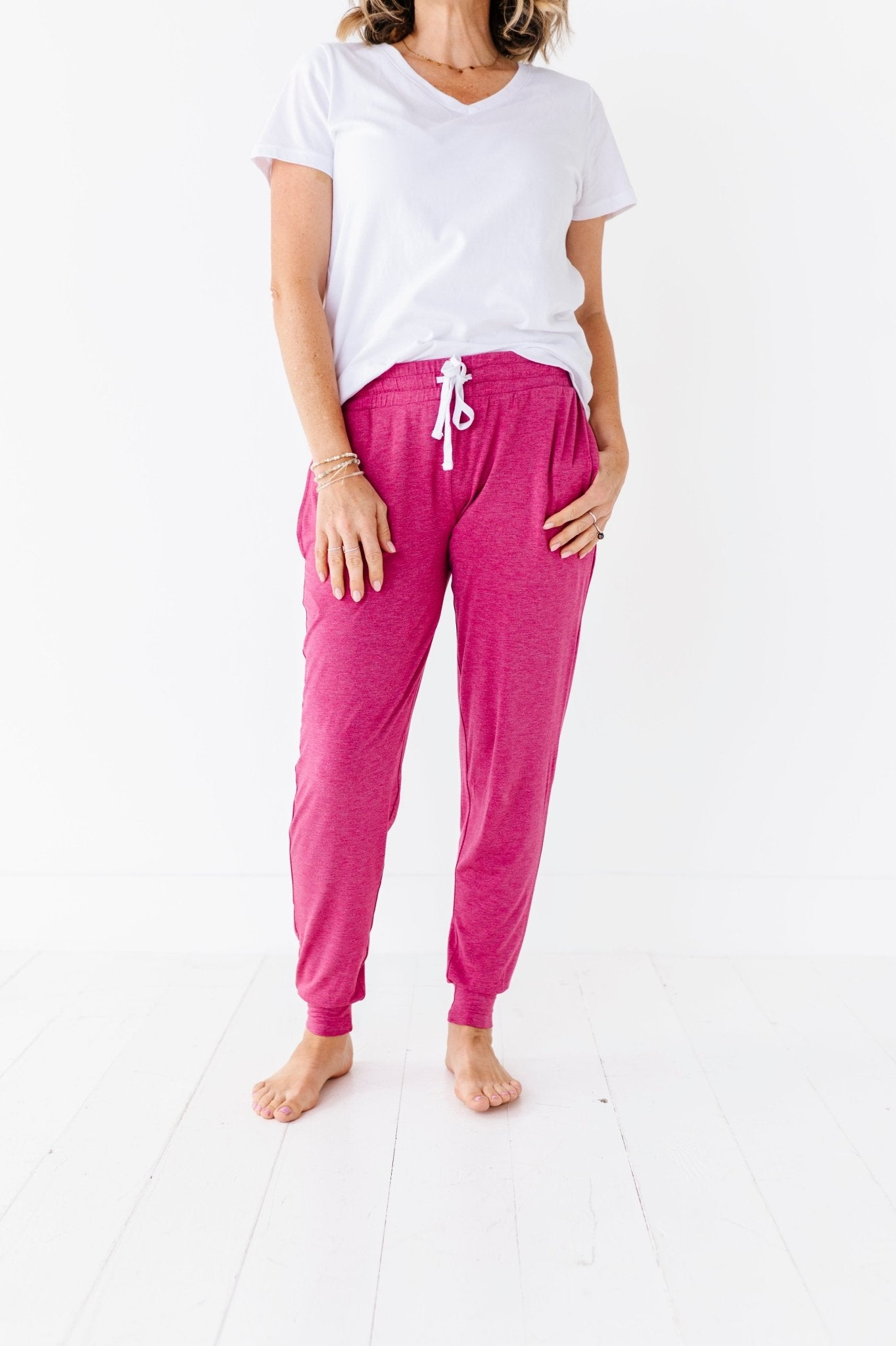 WOMEN'S SLEEPY PANTS - RASPBERRY - The Sleepy Sloth