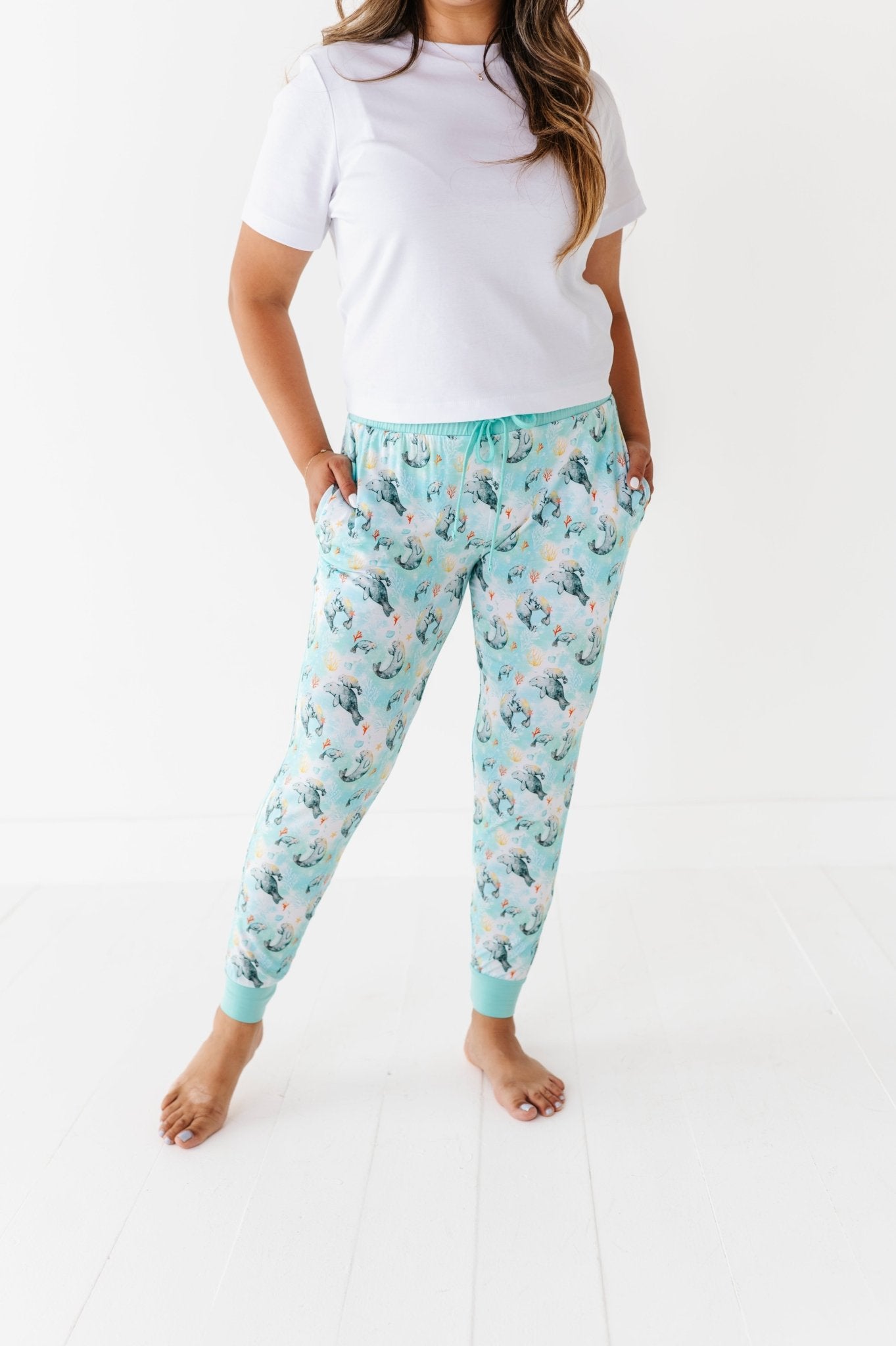 WOMEN'S SLEEPY PANTS* - SEA COW - The Sleepy Sloth