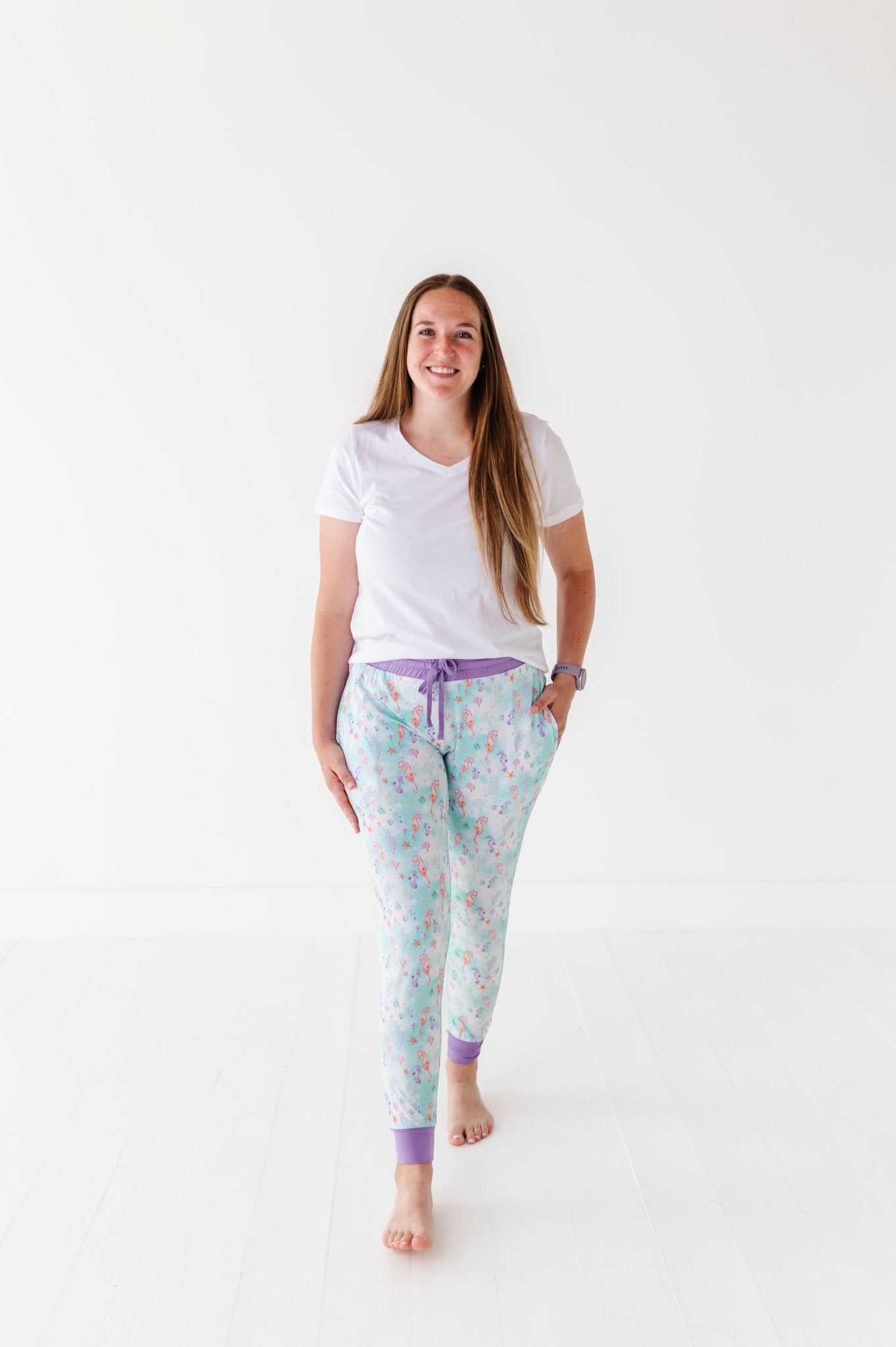WOMEN'S SLEEPY PANTS* - SEAHORSIN' AROUND - The Sleepy Sloth