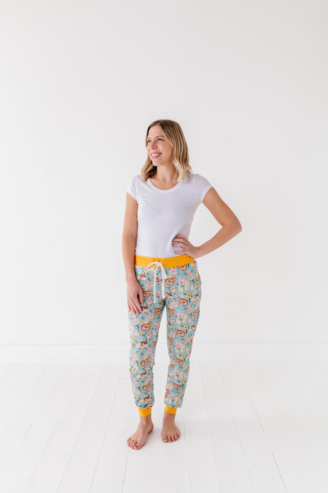 WOMEN'S SLEEPY PANTS - SOMEBUNNY TO LOVE - The Sleepy Sloth