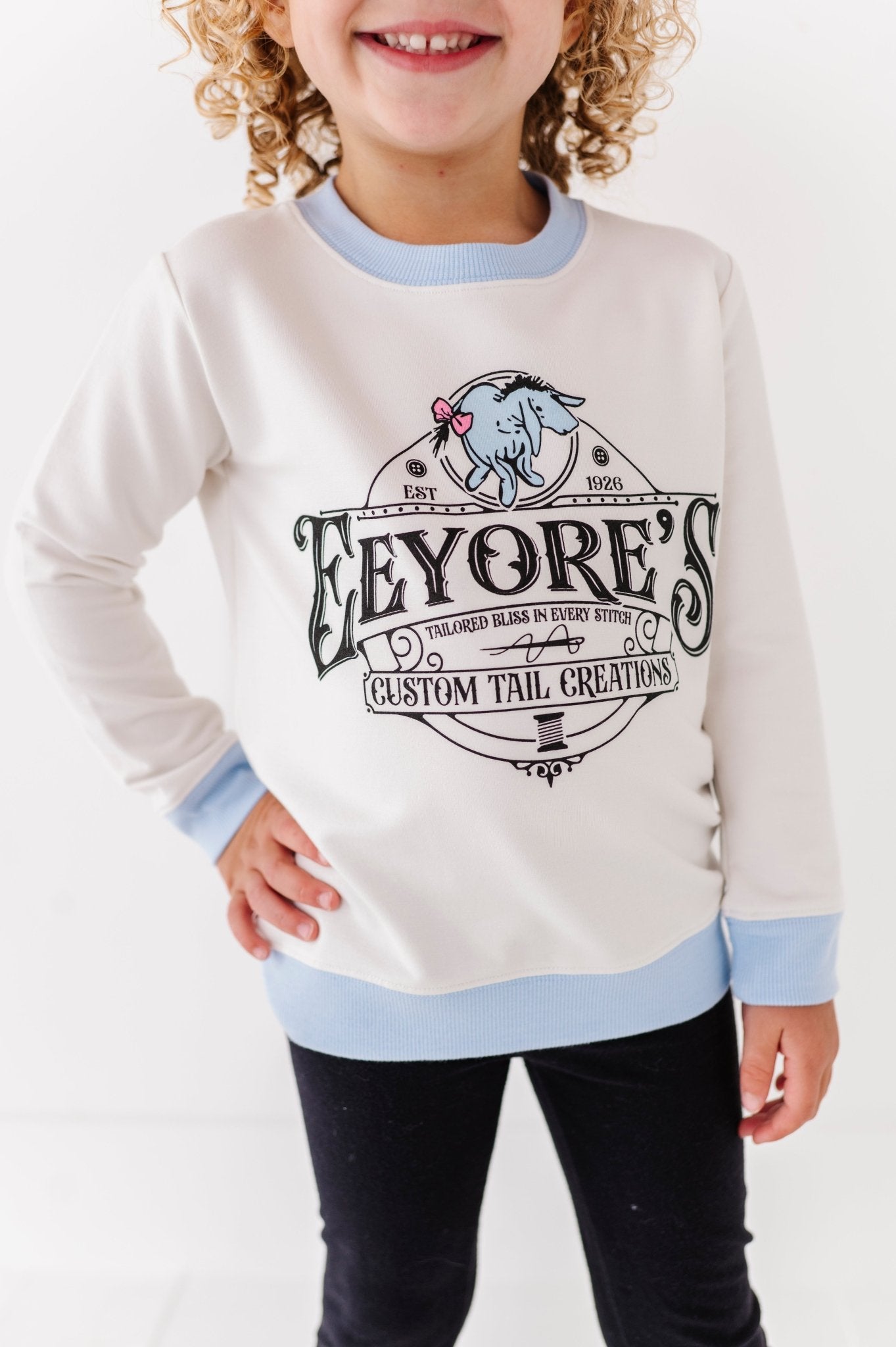 YOUTH GRAPHIC CREWNECK - EEYORE THE BEST - The Sleepy Sloth
