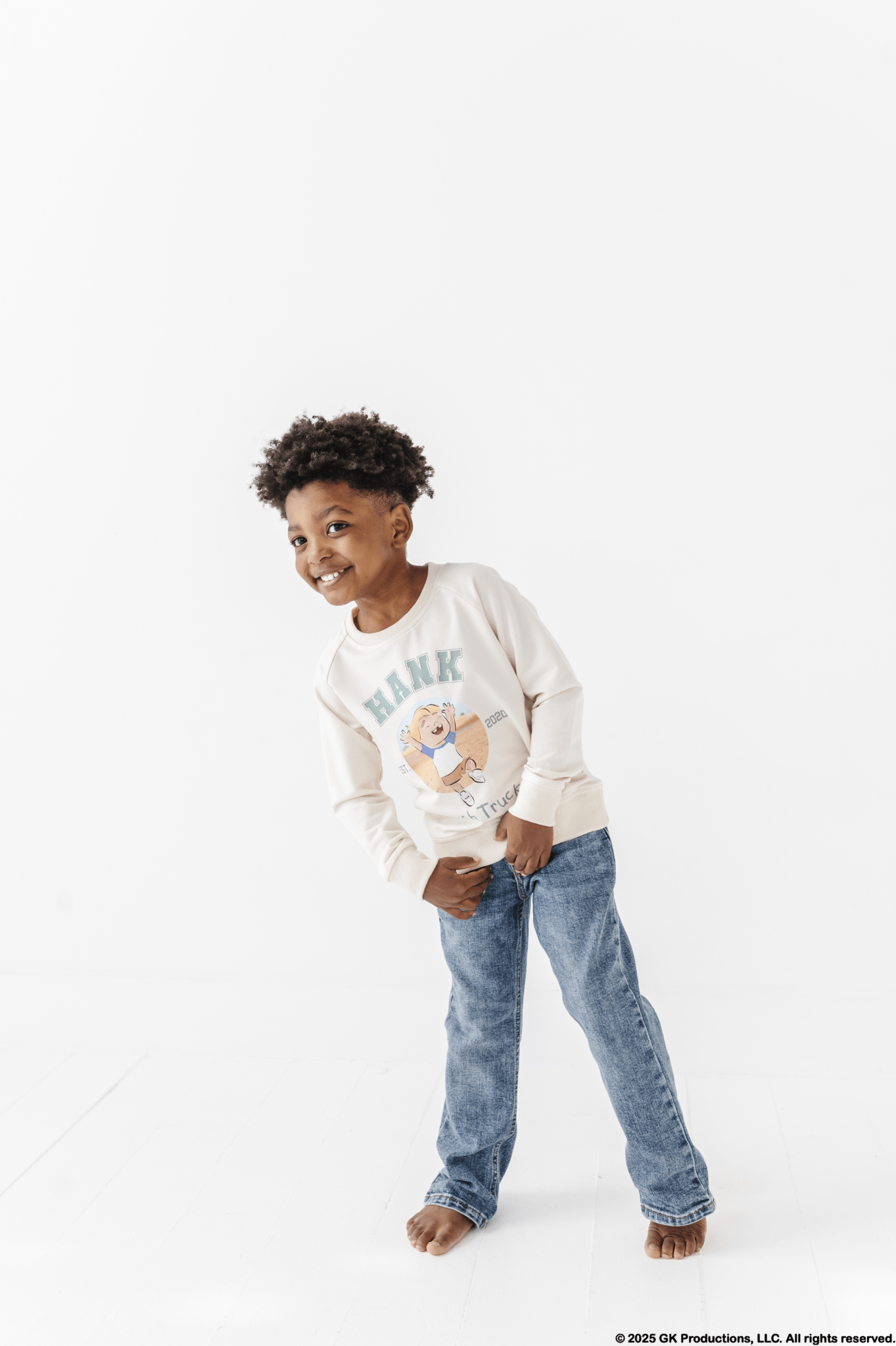 YOUTH GRAPHIC CREWNECK - HANK'S VARSITY CREWNECK - The Sleepy Sloth