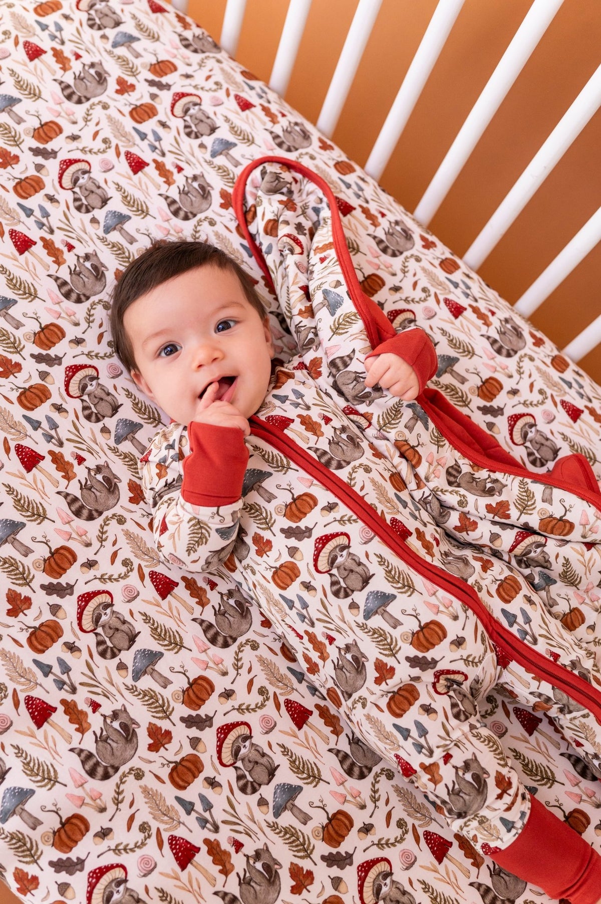 Zip Jammies - Autumn Woodland - The Sleepy Sloth