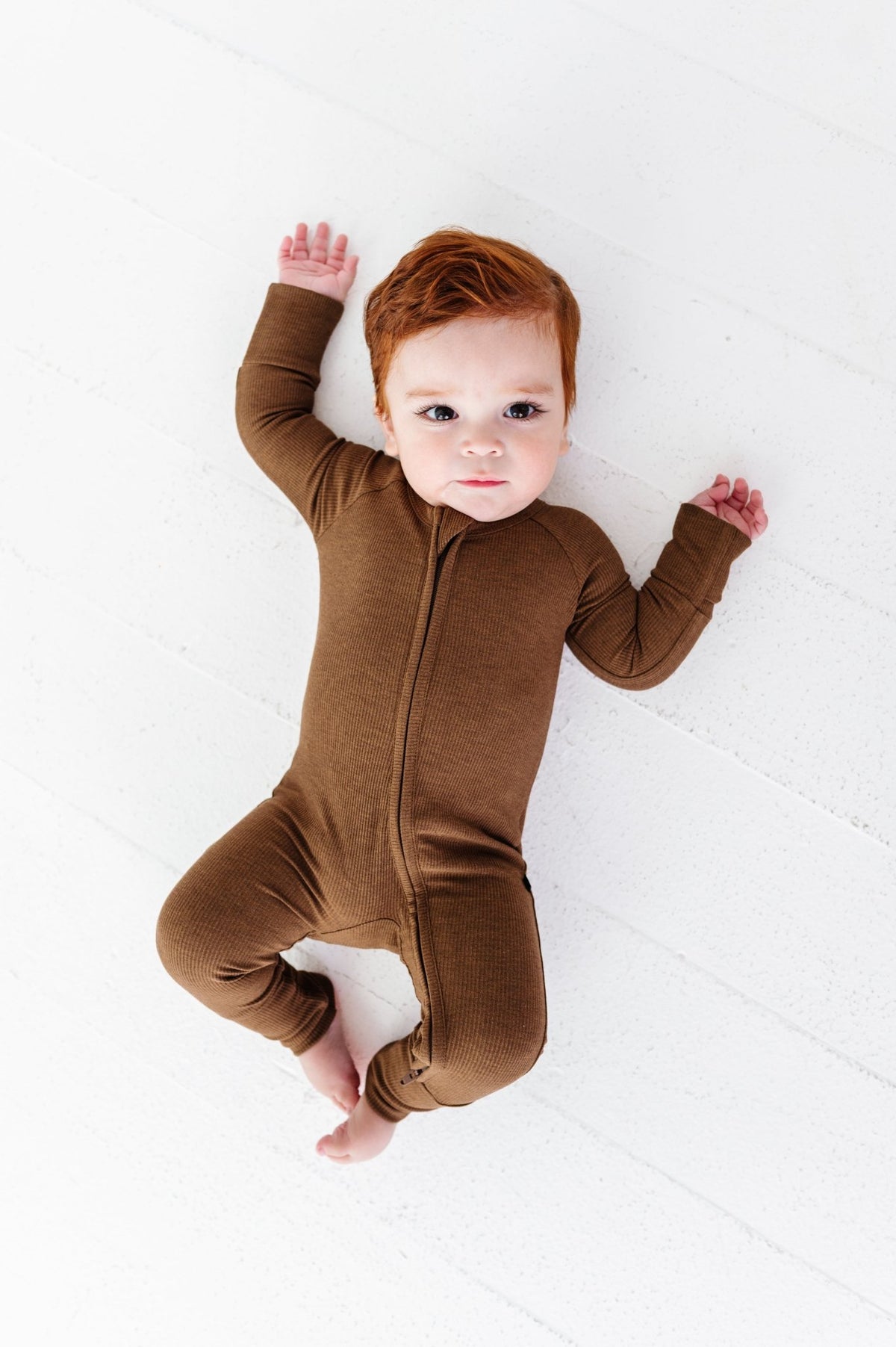 Zip Jammies - Chestnut - The Sleepy Sloth