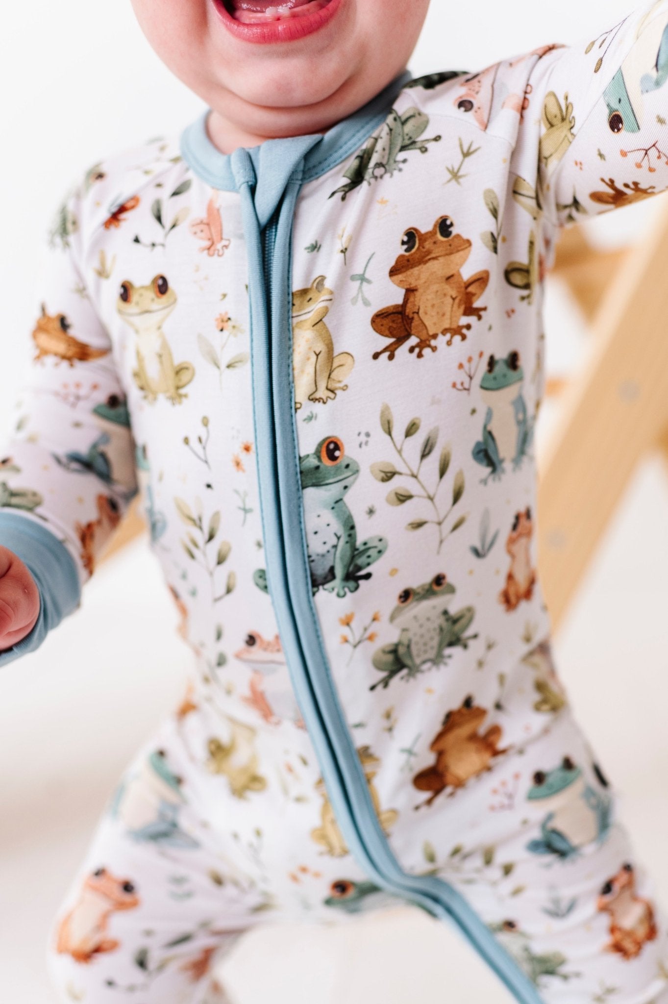 ZIP JAMMIES - FROGGING AWESOME - The Sleepy Sloth