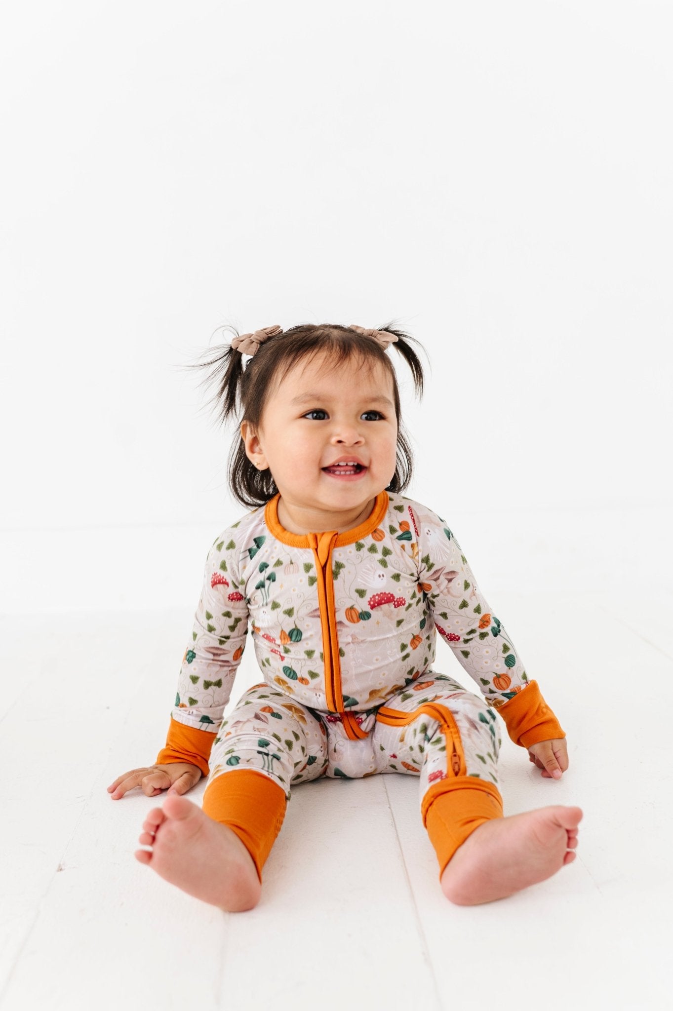 ZIP JAMMIES - GHOSTLY SHROOMS - The Sleepy Sloth